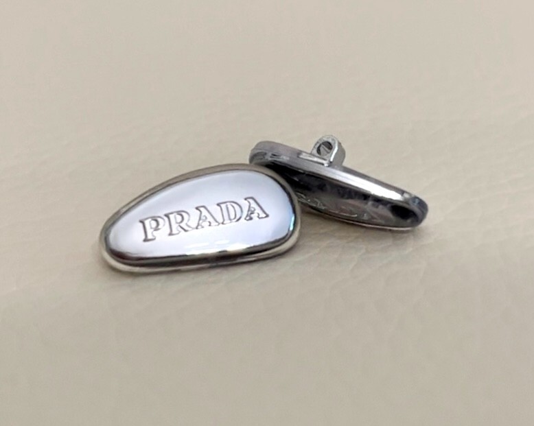 PRADA Replacement Nose Pads for Sunglasses Eyeglasses Silver 15mm Size W/ Screws