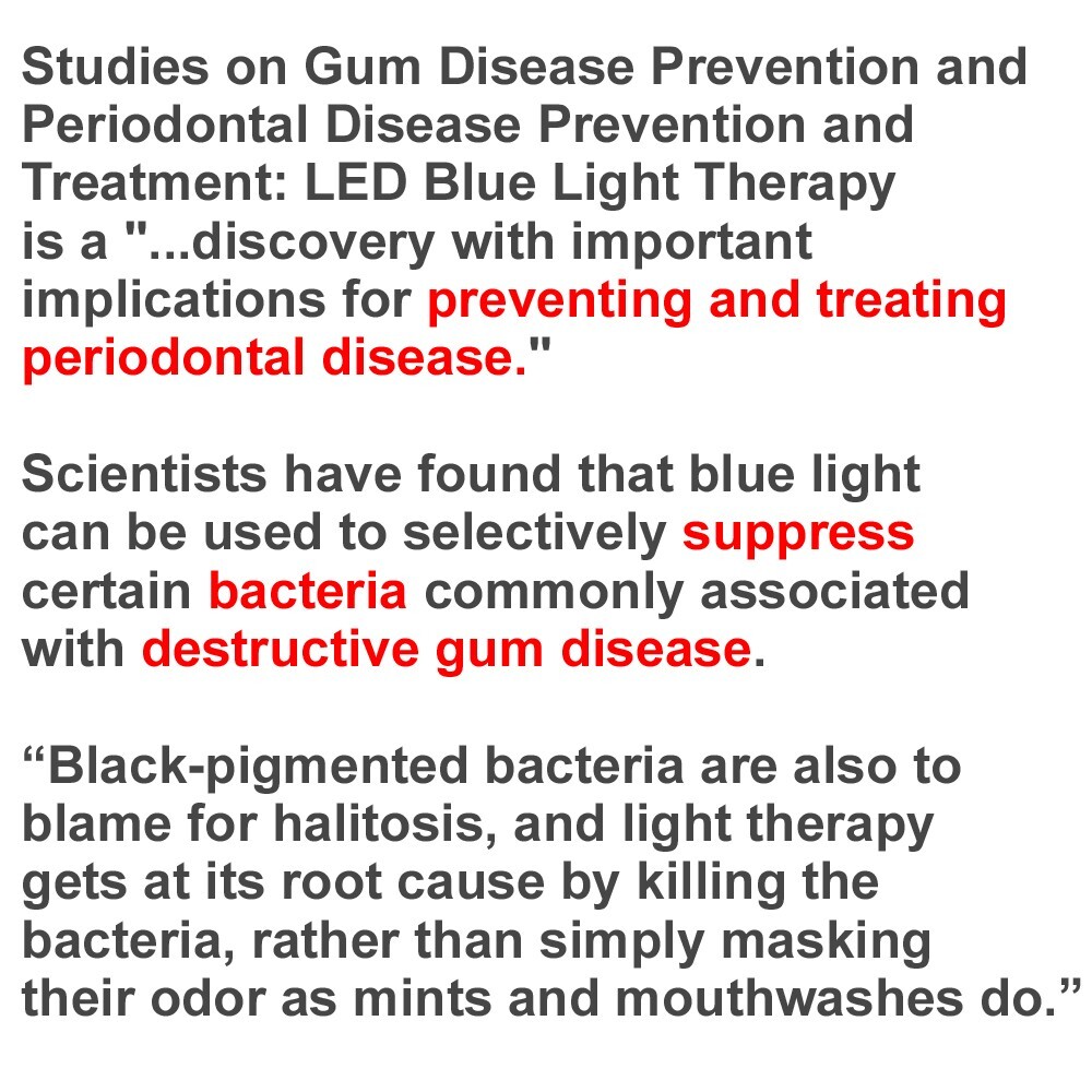 Gum Support, Red Light Therapy , Blue Light Therapy, Gum Therapy