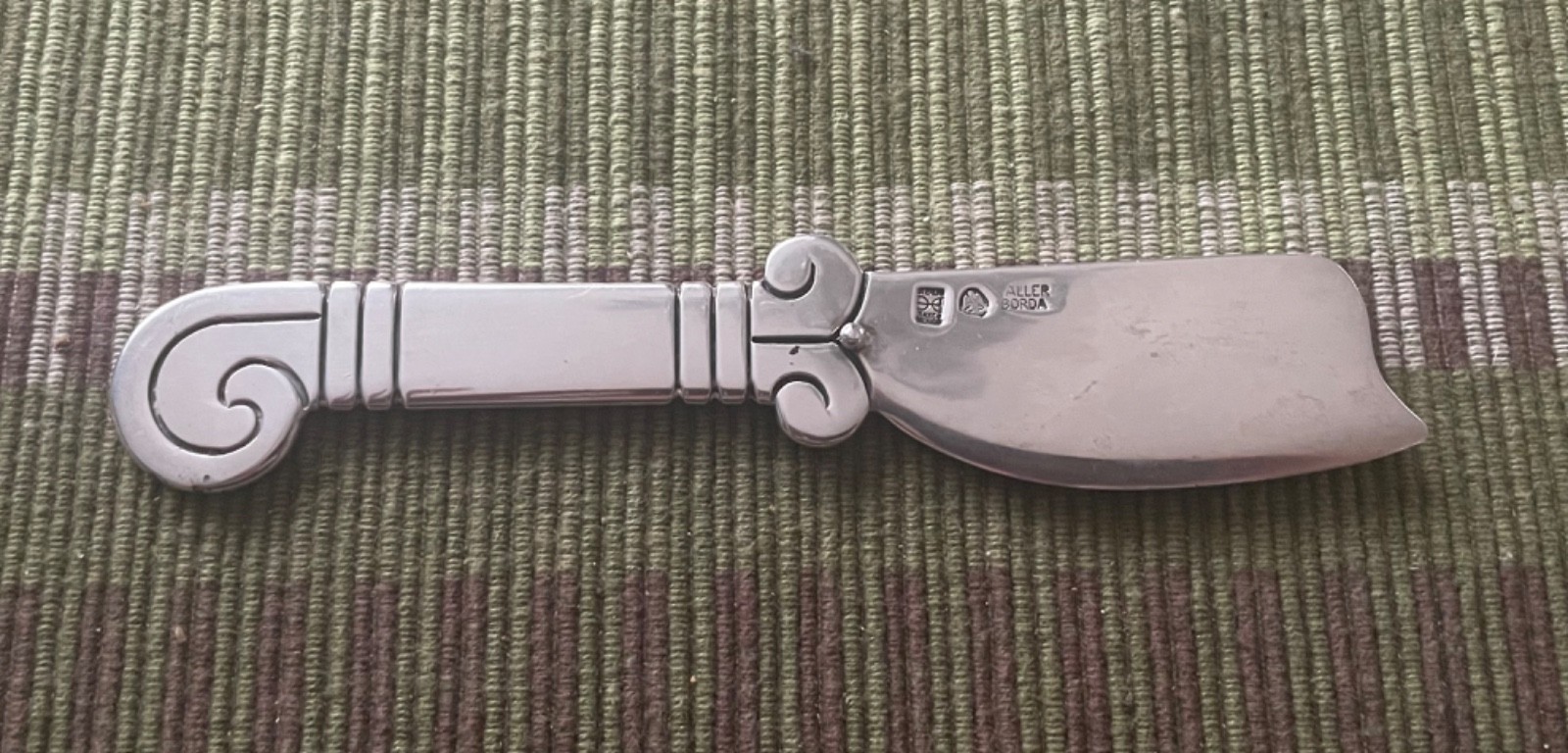 Vintage Hector Aguilar - Taxco, Sterling Silver Cheese Knife - gorgeous