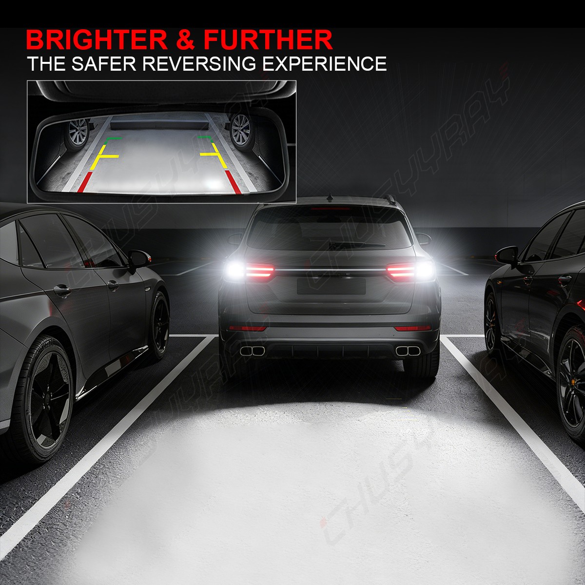 2800 Lumens 1156 High Power 3030 Chips LED White Reverse Back Up Light Bulb