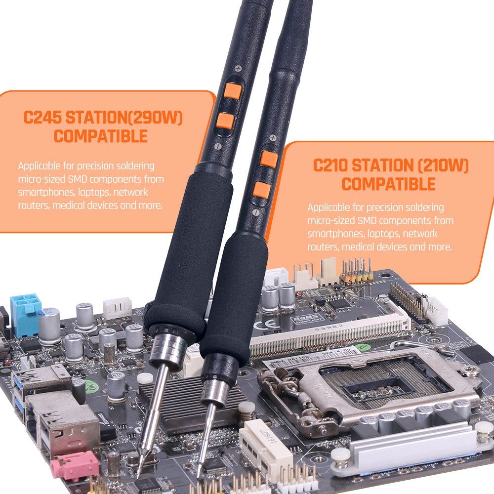 992D-III Soldering Station Hot Air Desoldering Rework Station C210/C245