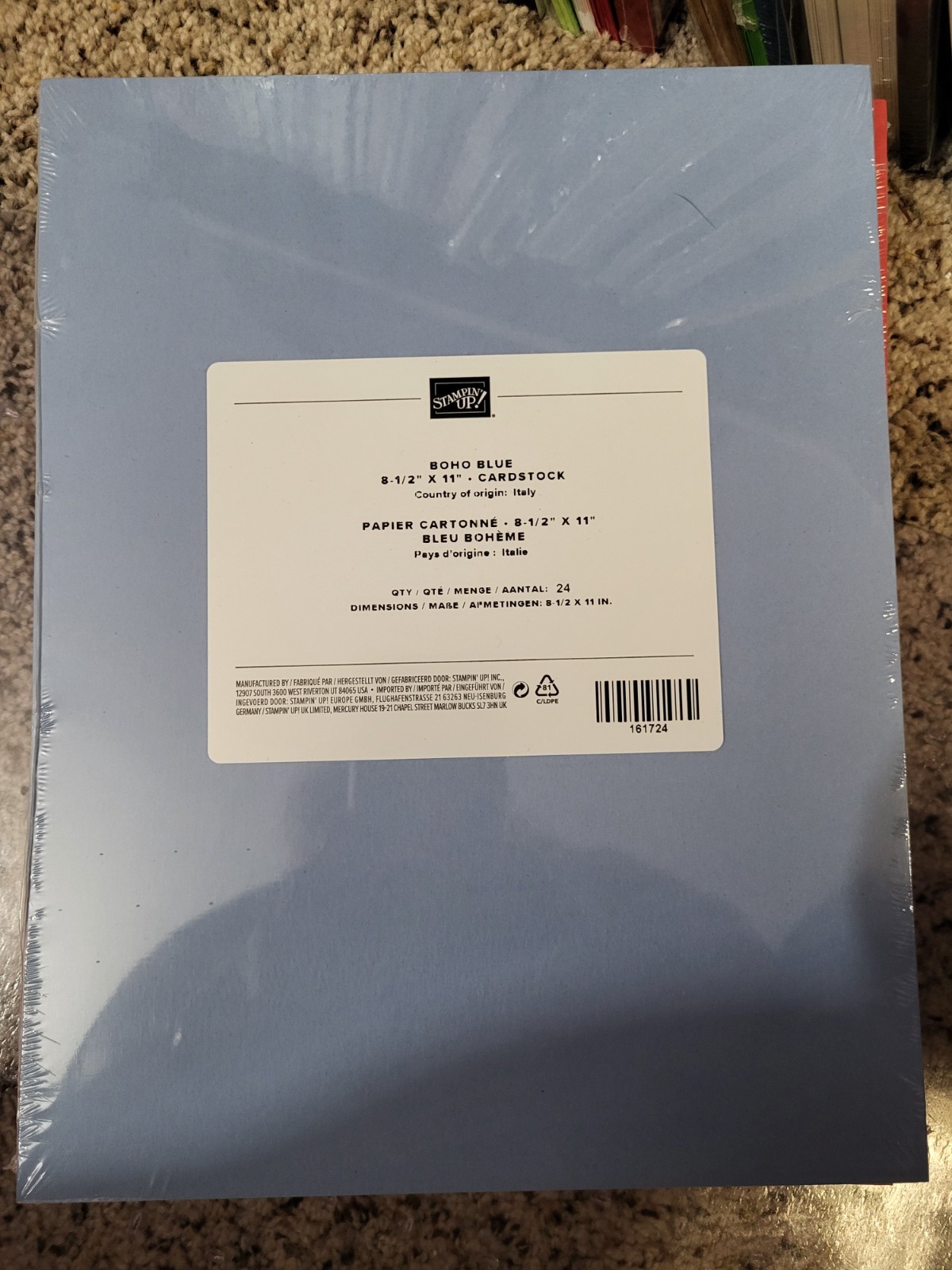 Stampin' Up! Retired 8.5" x 11" Cardstock