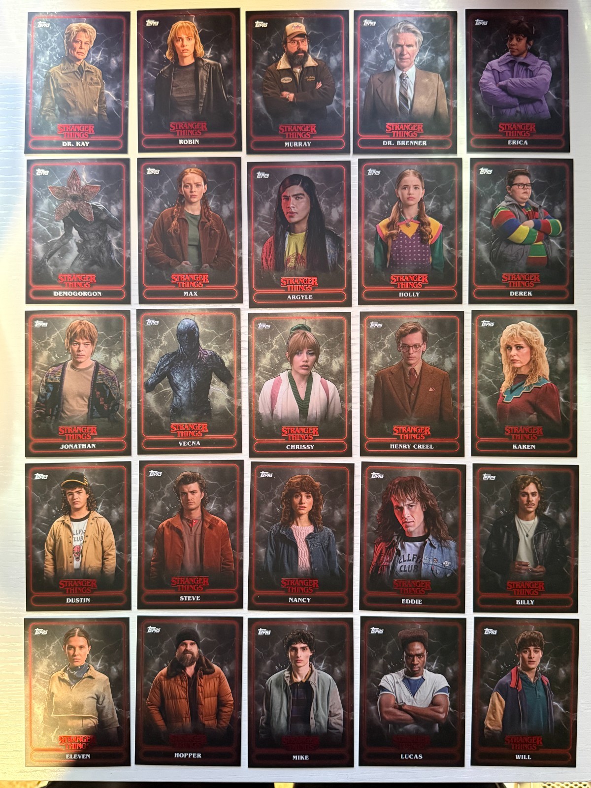 2025 Topps Stranger Things Pick Your Base Card