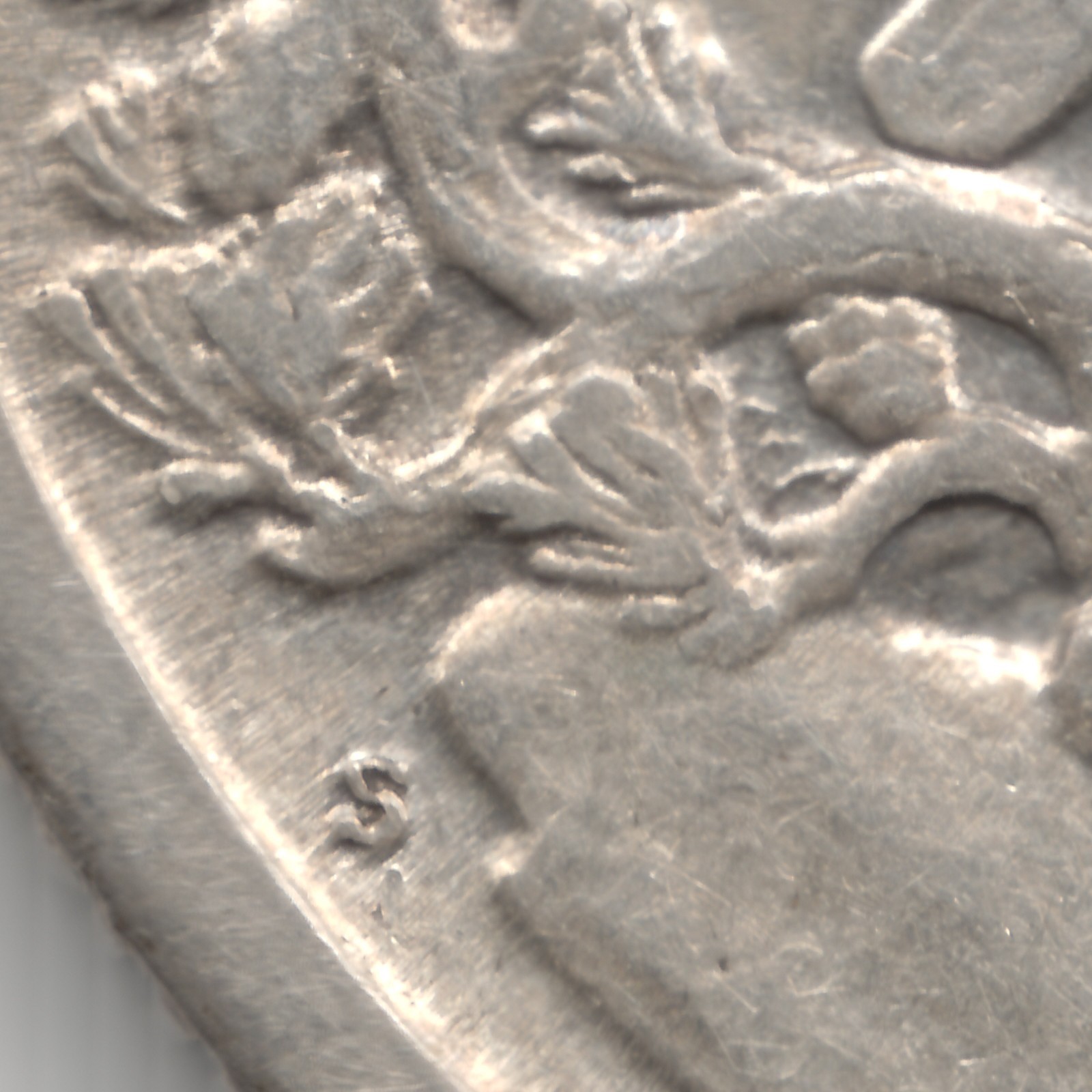 1918 S Walking Liberty Half Dollar, XF, scratched/scraped