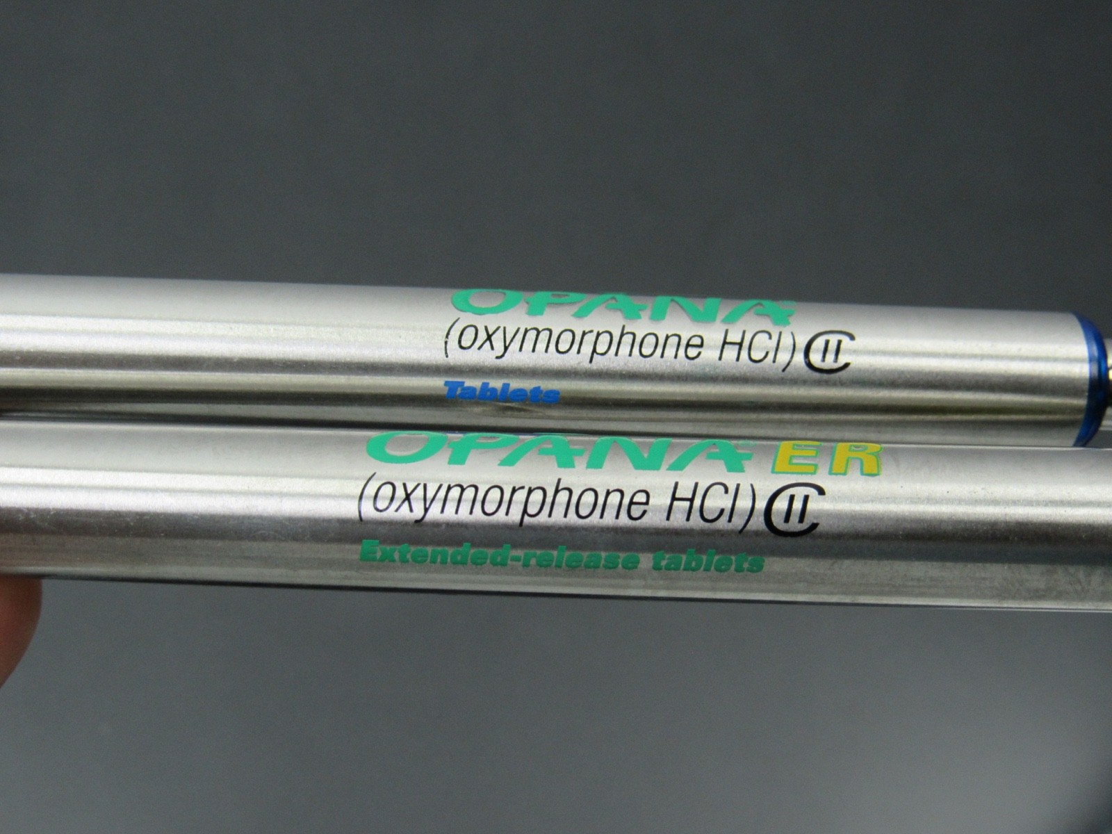 Opana Oxymorphone CII Metal PENS Boxed Set Drug Rep Pharmaceutical Promo HTF