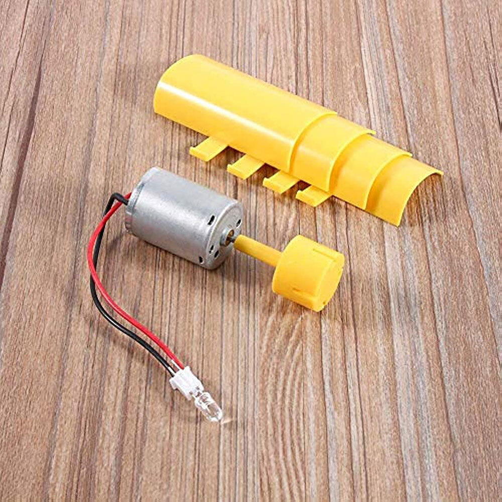 1/2X DC Micro Motor Small LED lights Vertical Axis Wind Turbine Generator blades