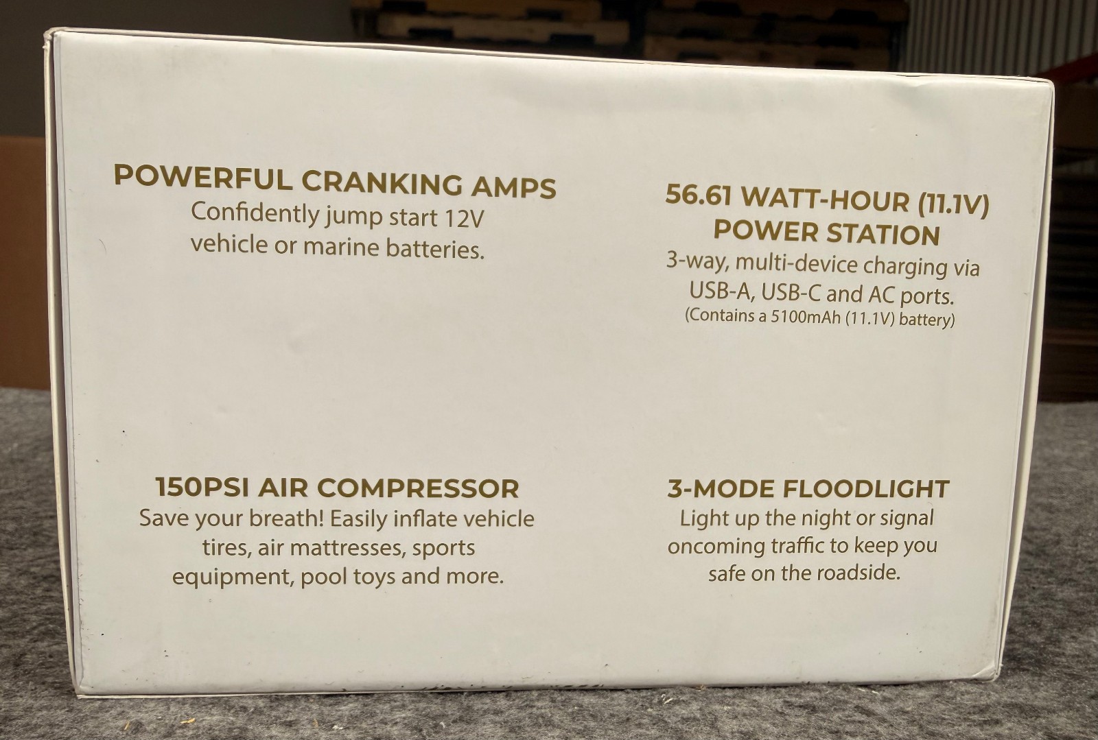 HALO Bolt Ultimate 4.0 Jump Starter Air Compressor USB Power Bank LED - Purple