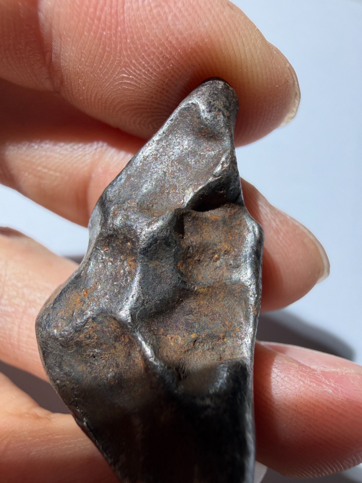 Sikhote-Alin Iron Meteorite 19.65g – Clear Rollover Lip + Beautiful Regmaglypts