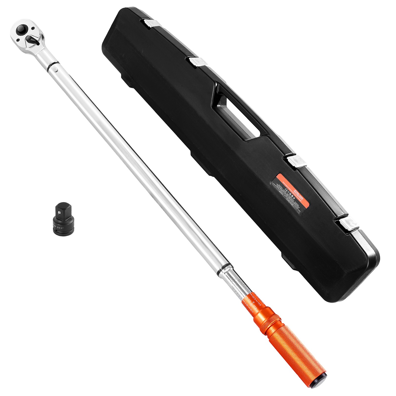 VEVOR Click Torque Wrench 3/4 In Drive 100-600 lbf-ft/136-814N.m Dual-direction