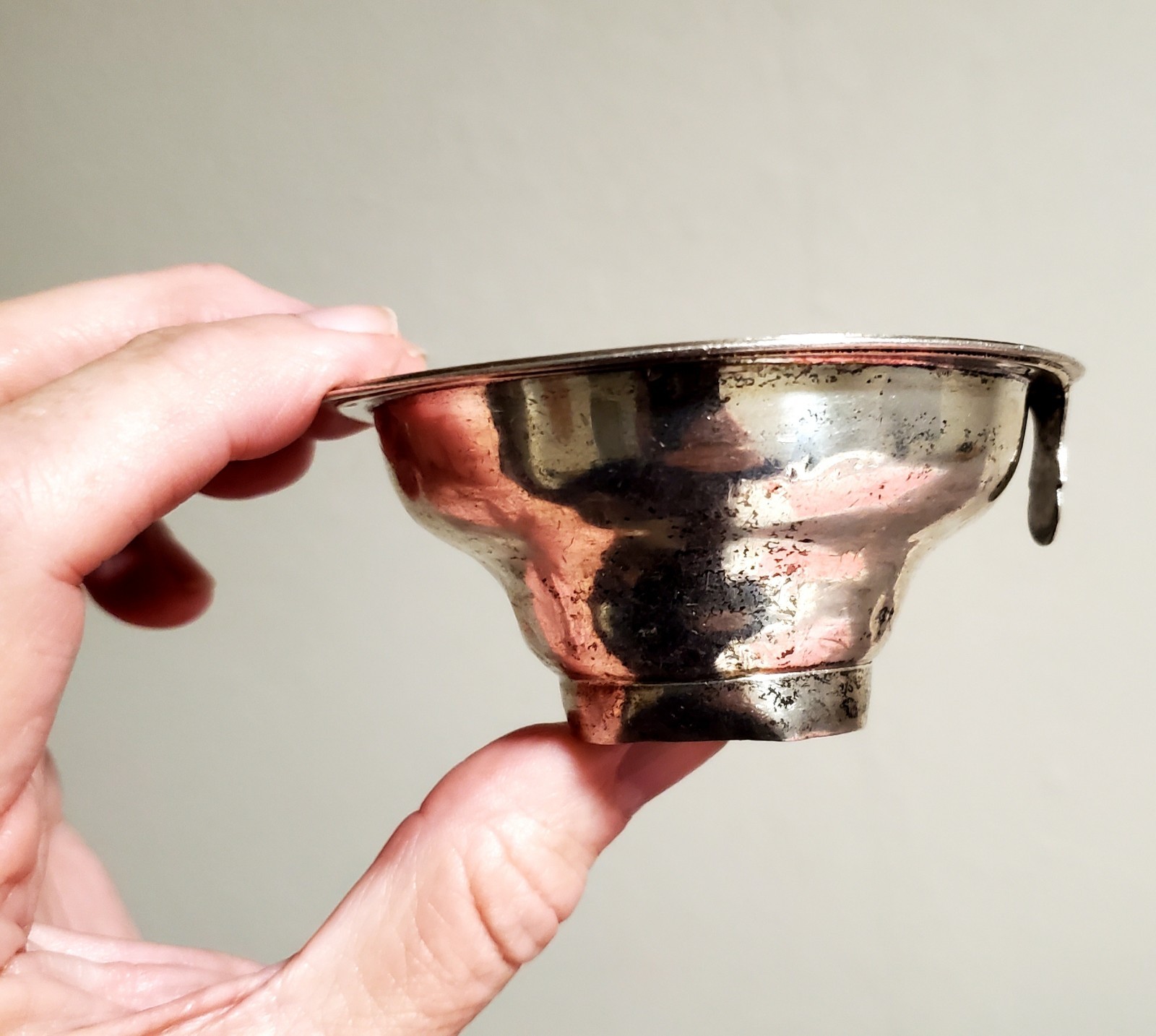 Antique Georgian Sterling Silver Wine Funnel Strainer London Hallmarked 49 Grams