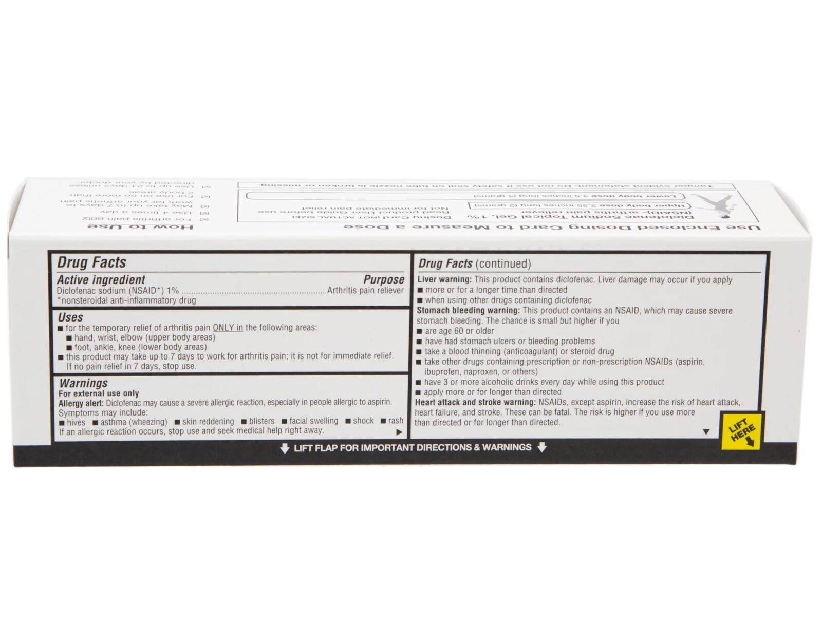 Arthritis Pain Relief Topical Gel 5.3 Oz New in Box Up 2028