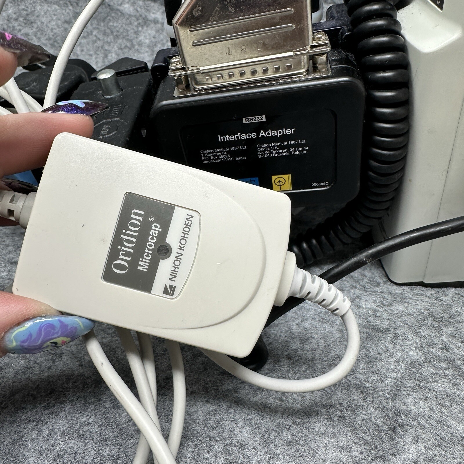 Microstream ETCO2 Capnograph Oridion Microcap Monitor With Mount With Adapter