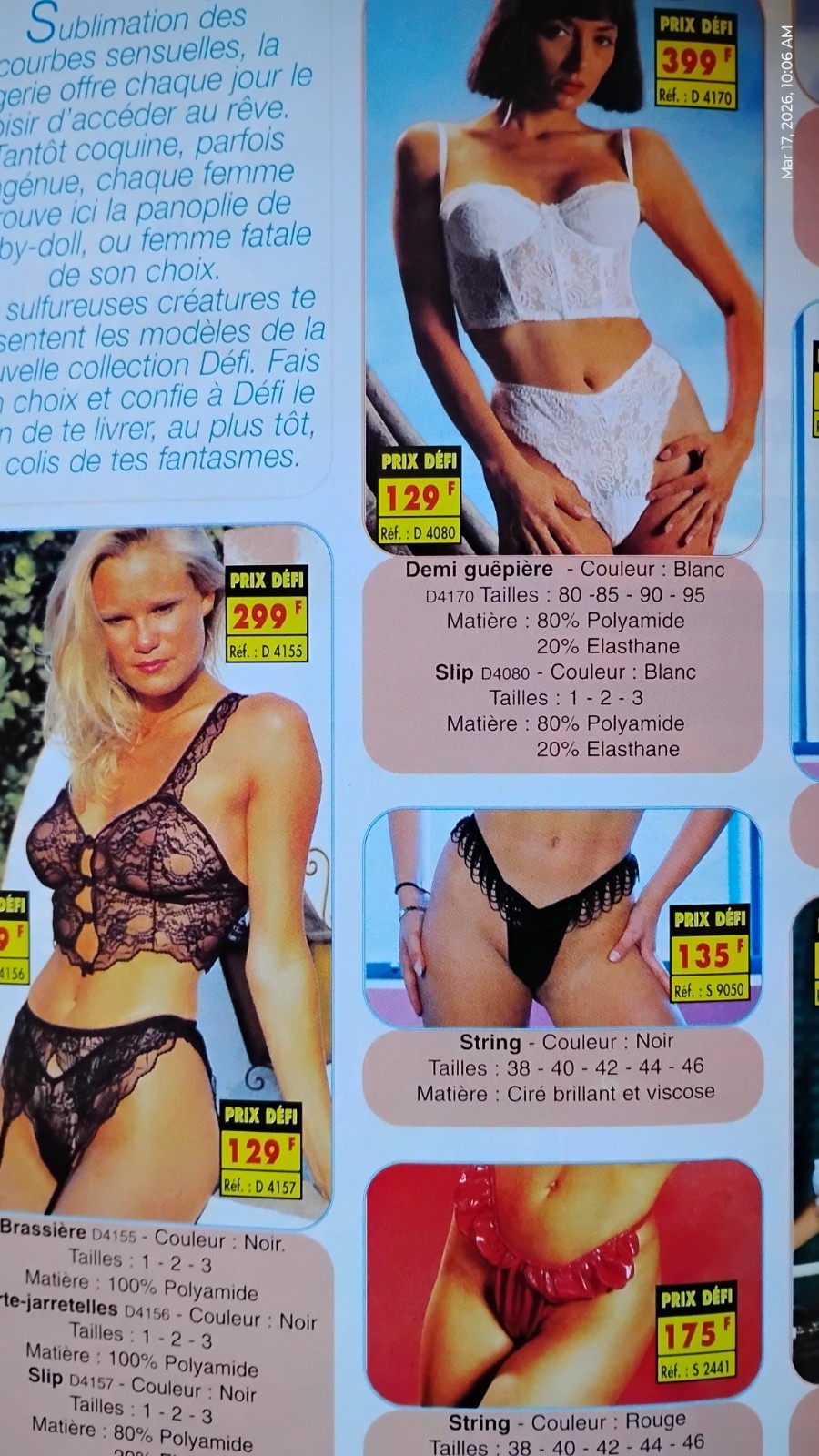 Vintage Mag Lingerie Ad Bra Photo  Clipping