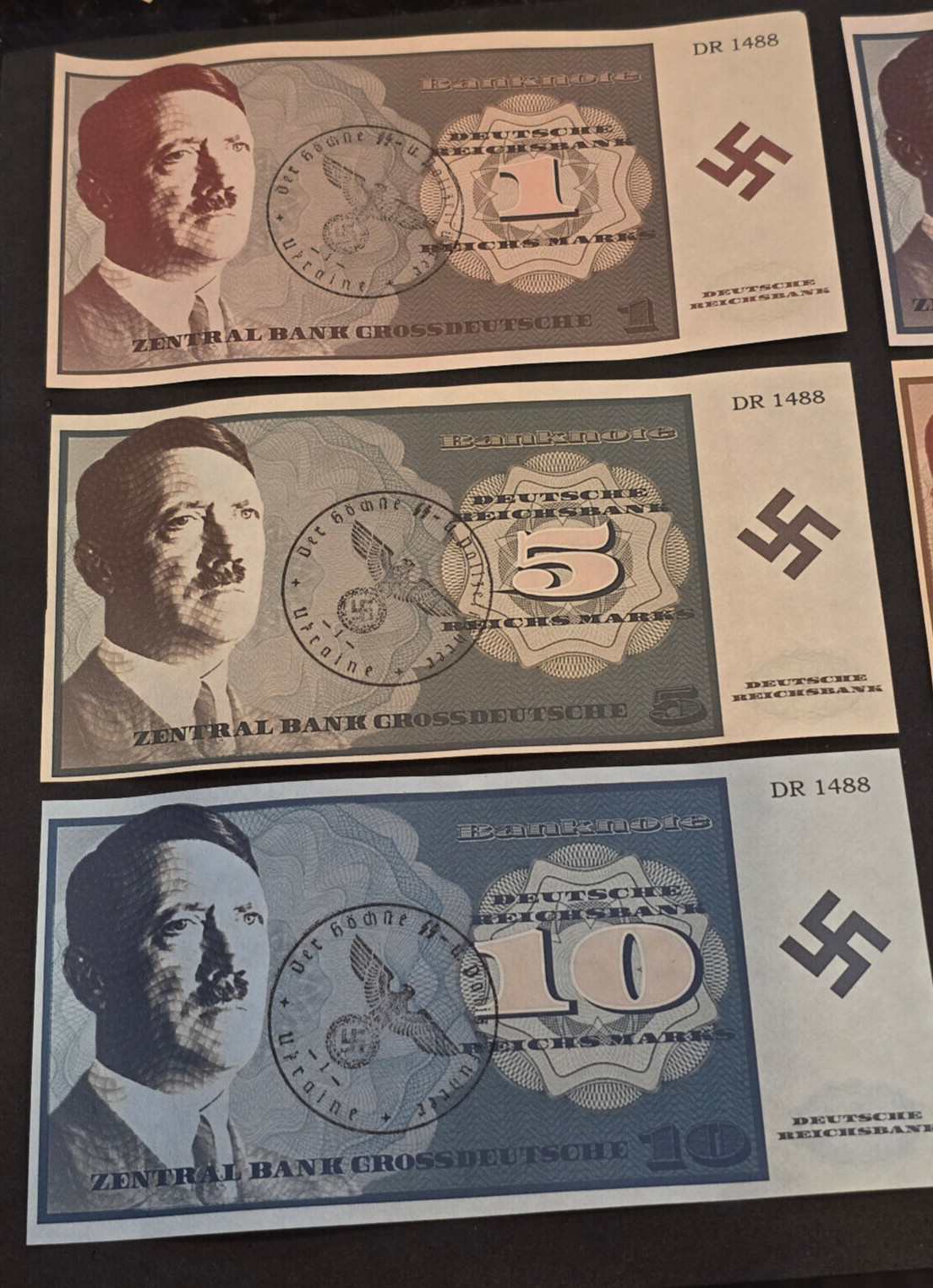 Third Reich Adolf Hitler Currency collection Novelty money WW2 WWII German