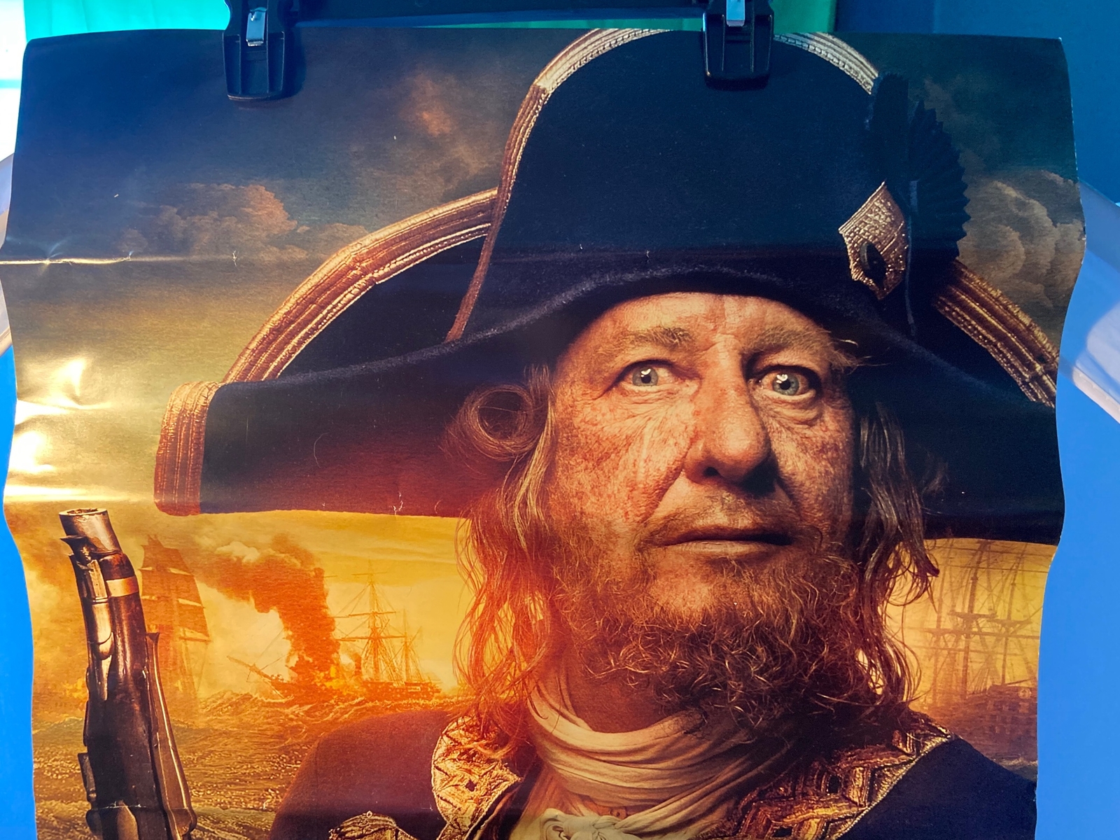 Pirates of the Caribbean On Stranger Tides Movie Poster Barbossa Blackbeard 2011