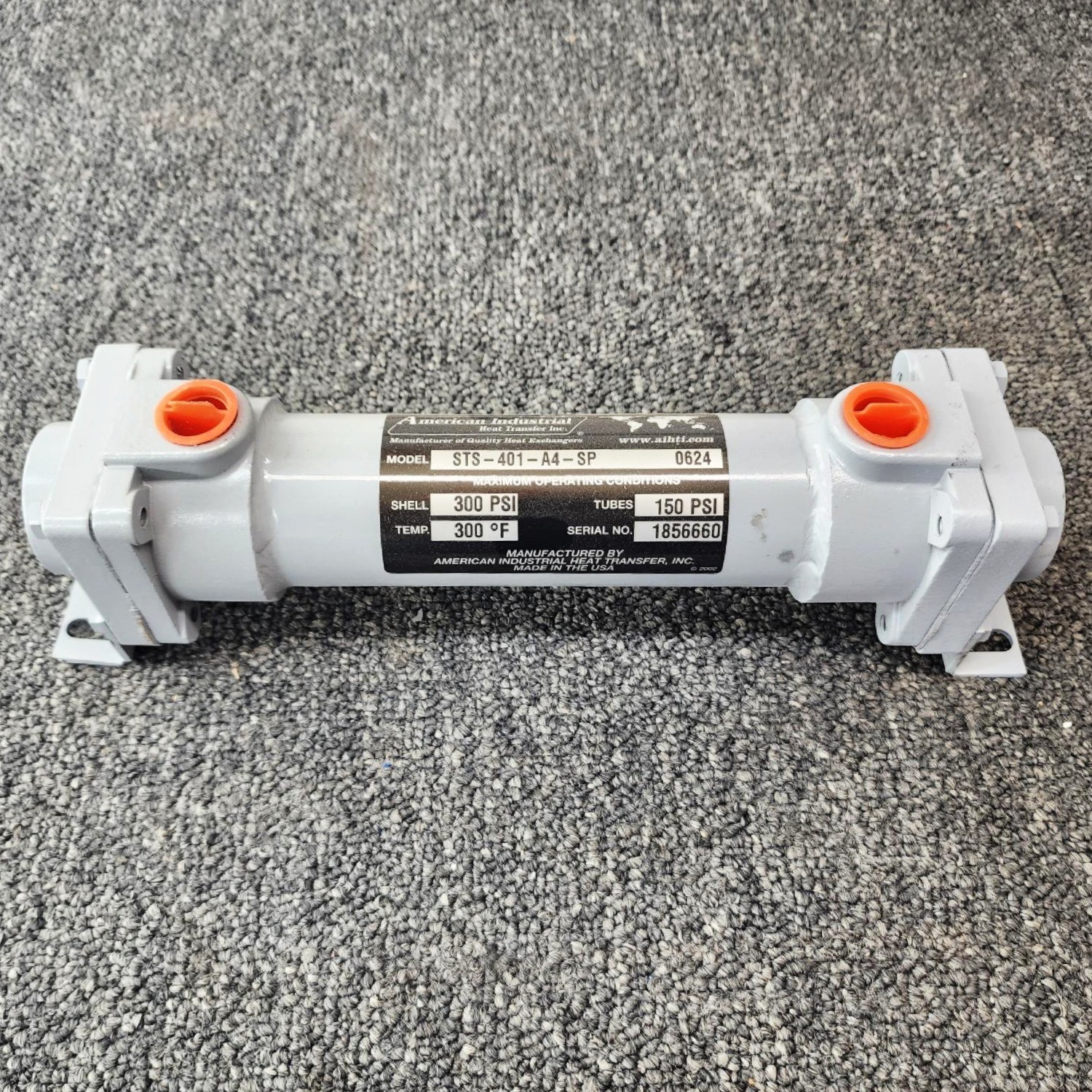 American Industrial, STS-401-A4-SP, Shell & Tube Heat Exchanger, single pass