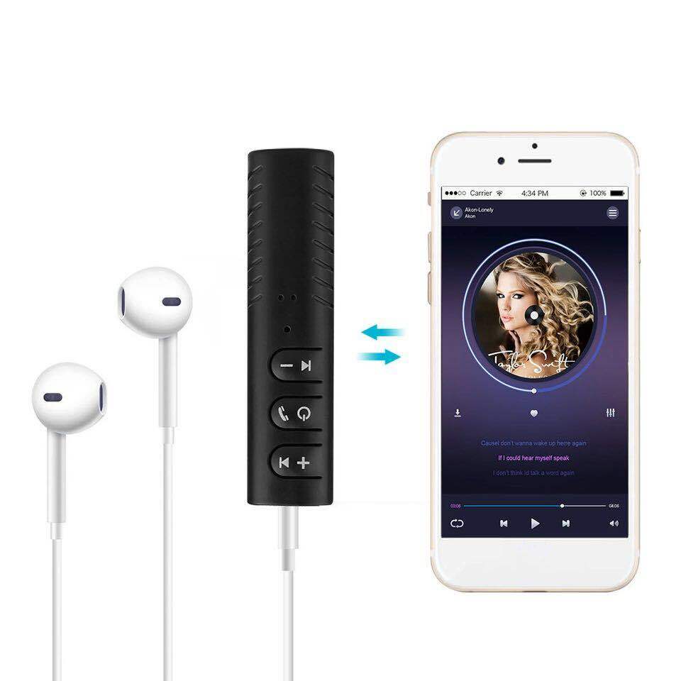 Wireless Bluetooth Receiver AUX 3.5mm Audio Stereo Music Hands Free Car Adapter