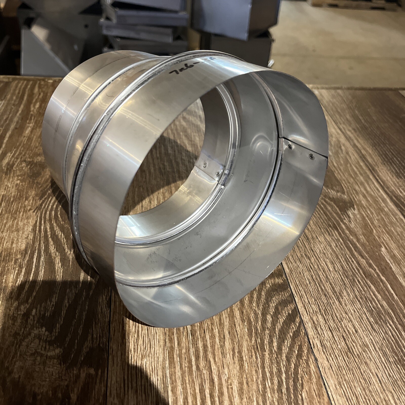 7” x 6” stainless steel stove pipe/chimney reducer/increaser
