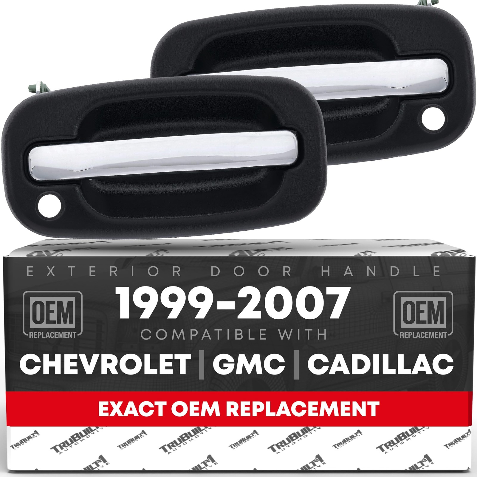Exterior Door Handle, Left & Right for Chevrolet Avalanche Silverado; GMC Sierra