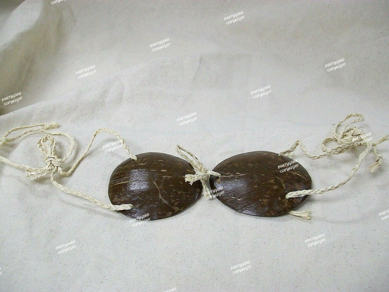Child Genuine Coconut Shell Bra Bikini Top Hawaiian Luau Party Wear Hula Girl