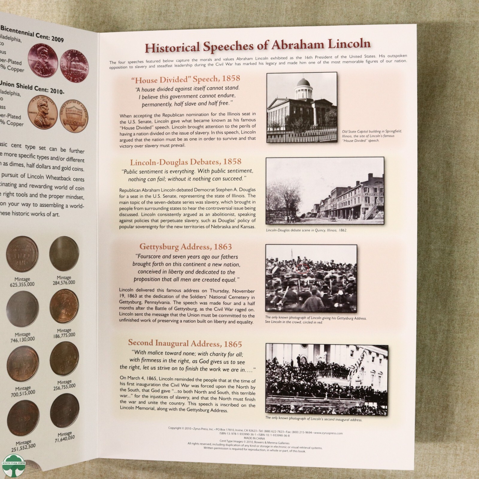 1909-1958 Lincoln Wheat Cent Coin album filled VF/UNC Excluding Five Coins