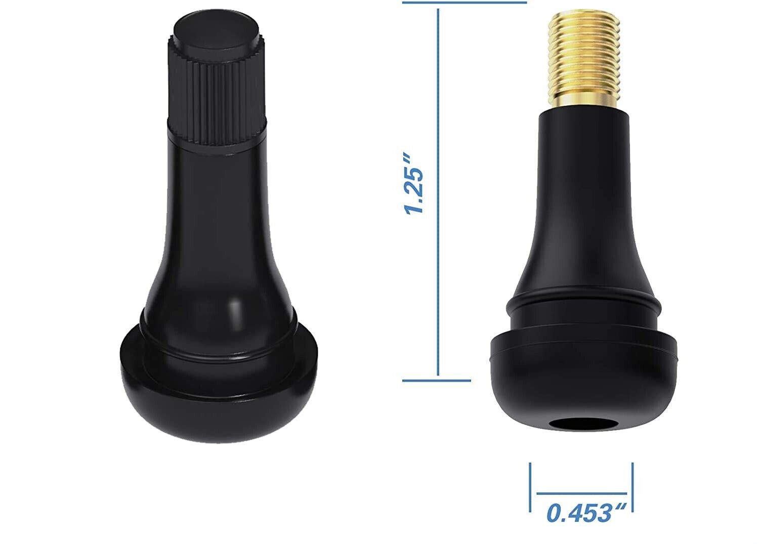 LOT OF 1000 Valves TR413 Tire Valve Stems Snap-In Fits Most Cars