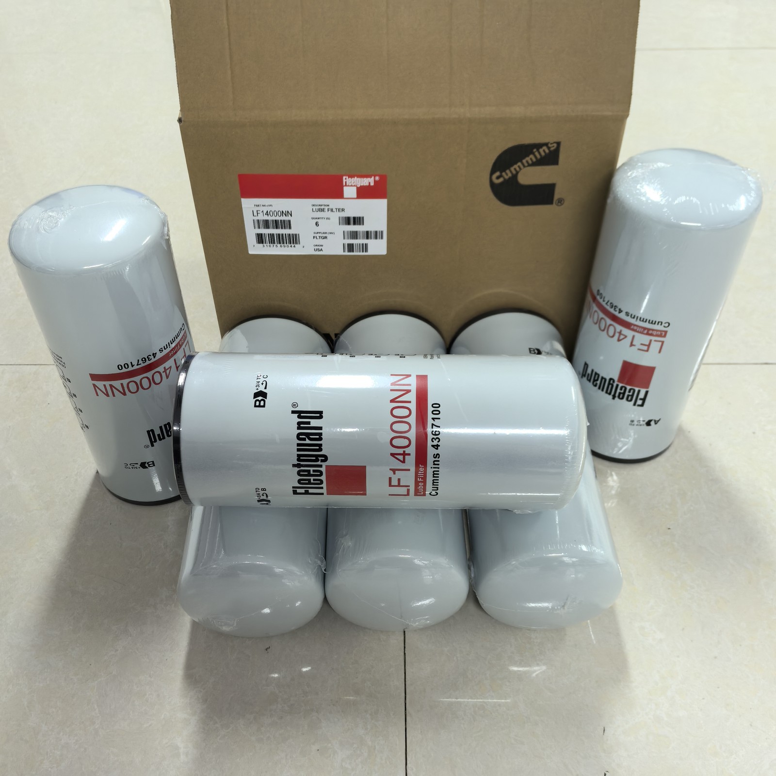 NEW 6X Fleetguard LF14000NN Oil Filter Cummins ISX 4367100 Genuine FAST Shipping