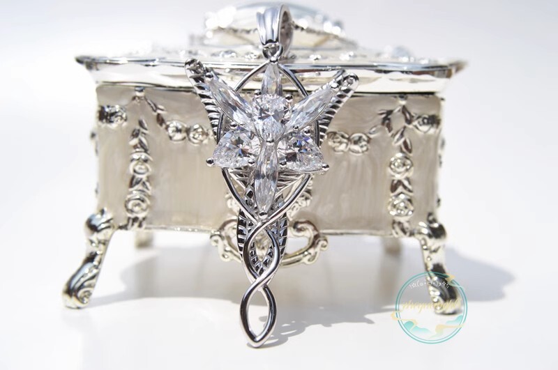 Arwen Lord of The Rings Evenstar Pendant Necklace S925 Silver Jewelry Gift New