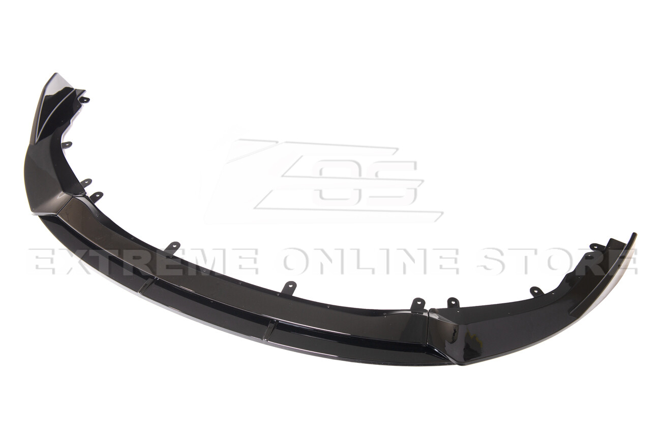 For 19-Up Corolla Hatchback | Track Style GLOSS BLACK Front Bumper Lip Splitter