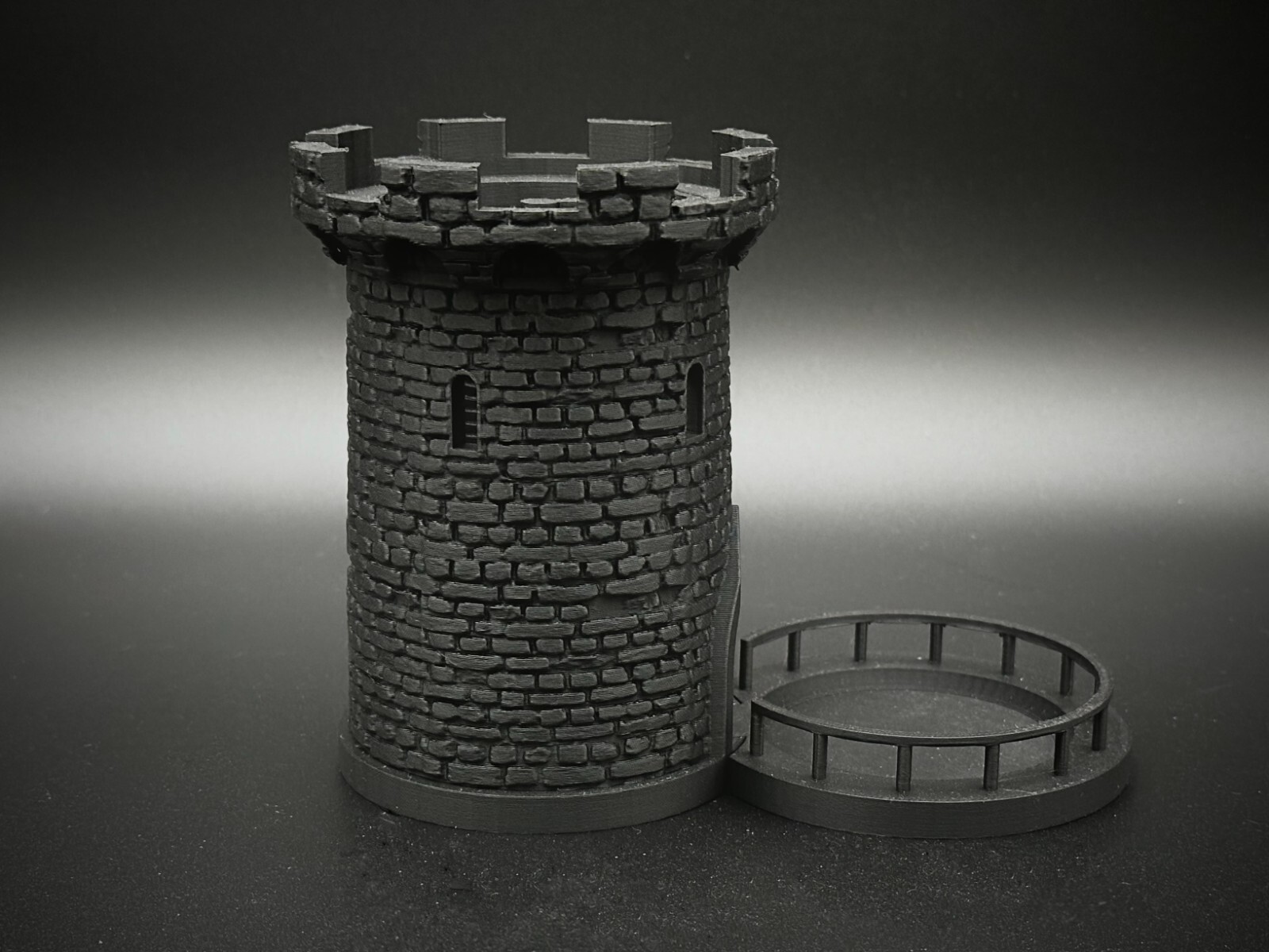 Lighted 5-Inch Red Dice Tower and Tray for DnD, New, Free Shipping