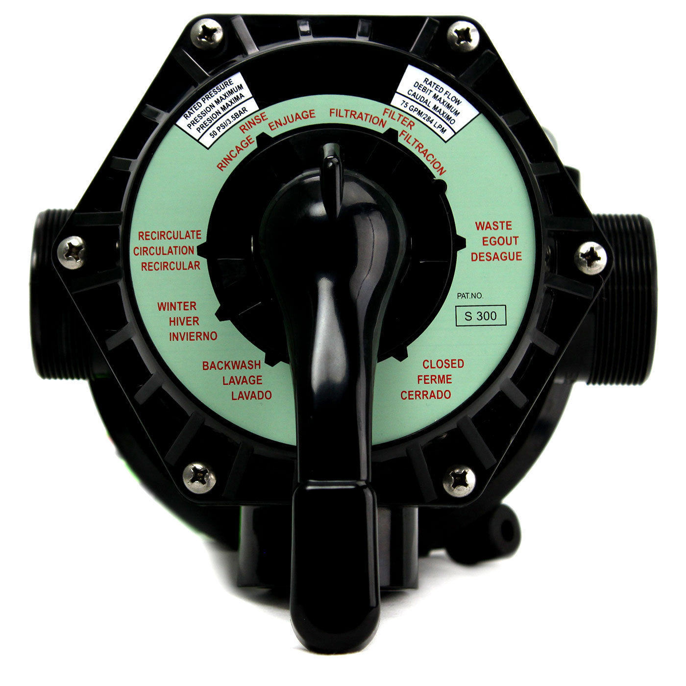 Rx Clear Radiant 24" Inch In-Ground Swimming Pool Sand Filter w/ 6-Way Valve