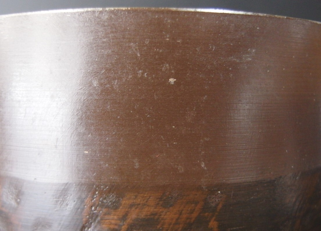 or2575 JAPANESE BUDDHIST SINGING BOWL ORIN GONG 18.1 cm / 7.1 inch Width Used