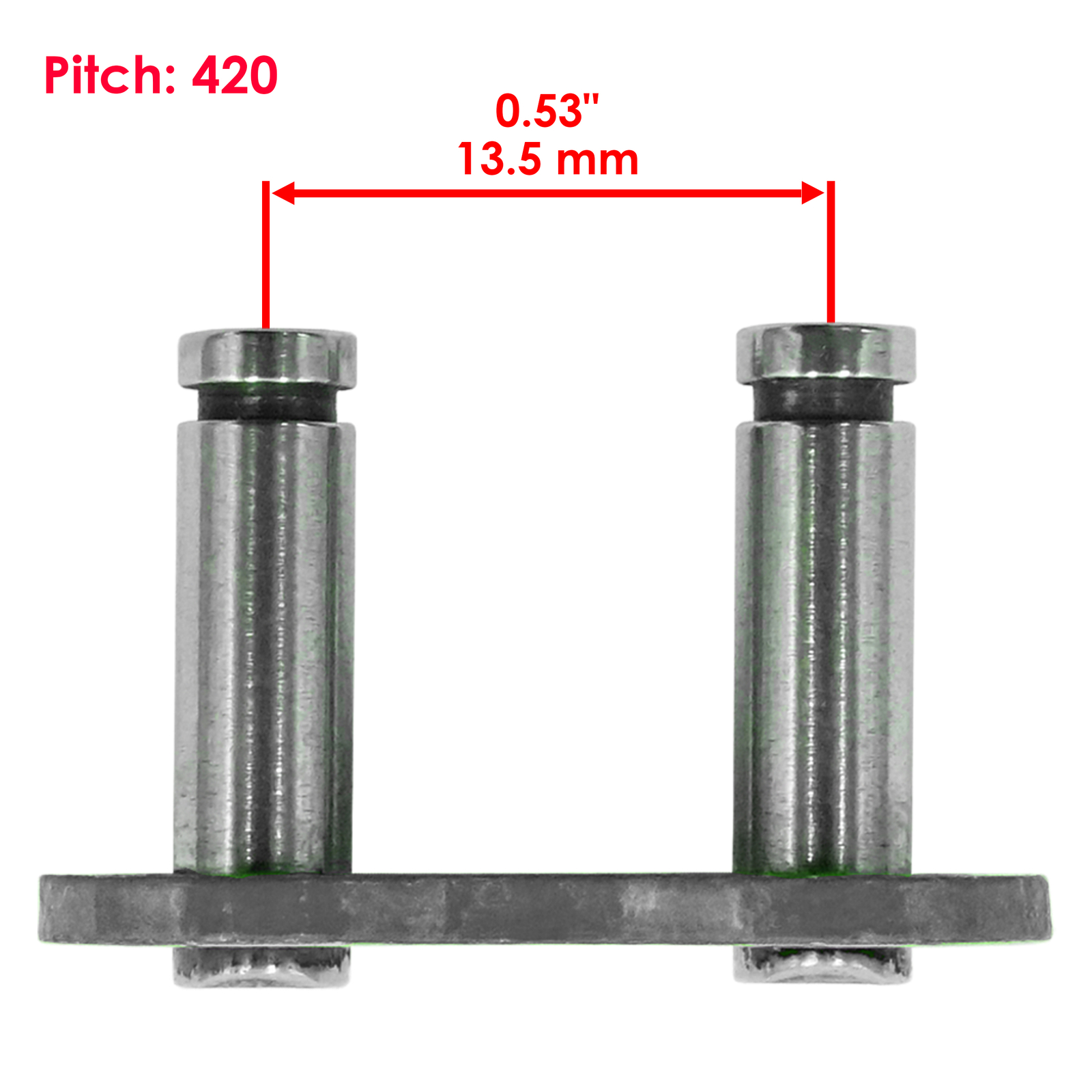 Caltric 420 Chain Master Link For Motorcycle Bike ATV Connecting Link Silver