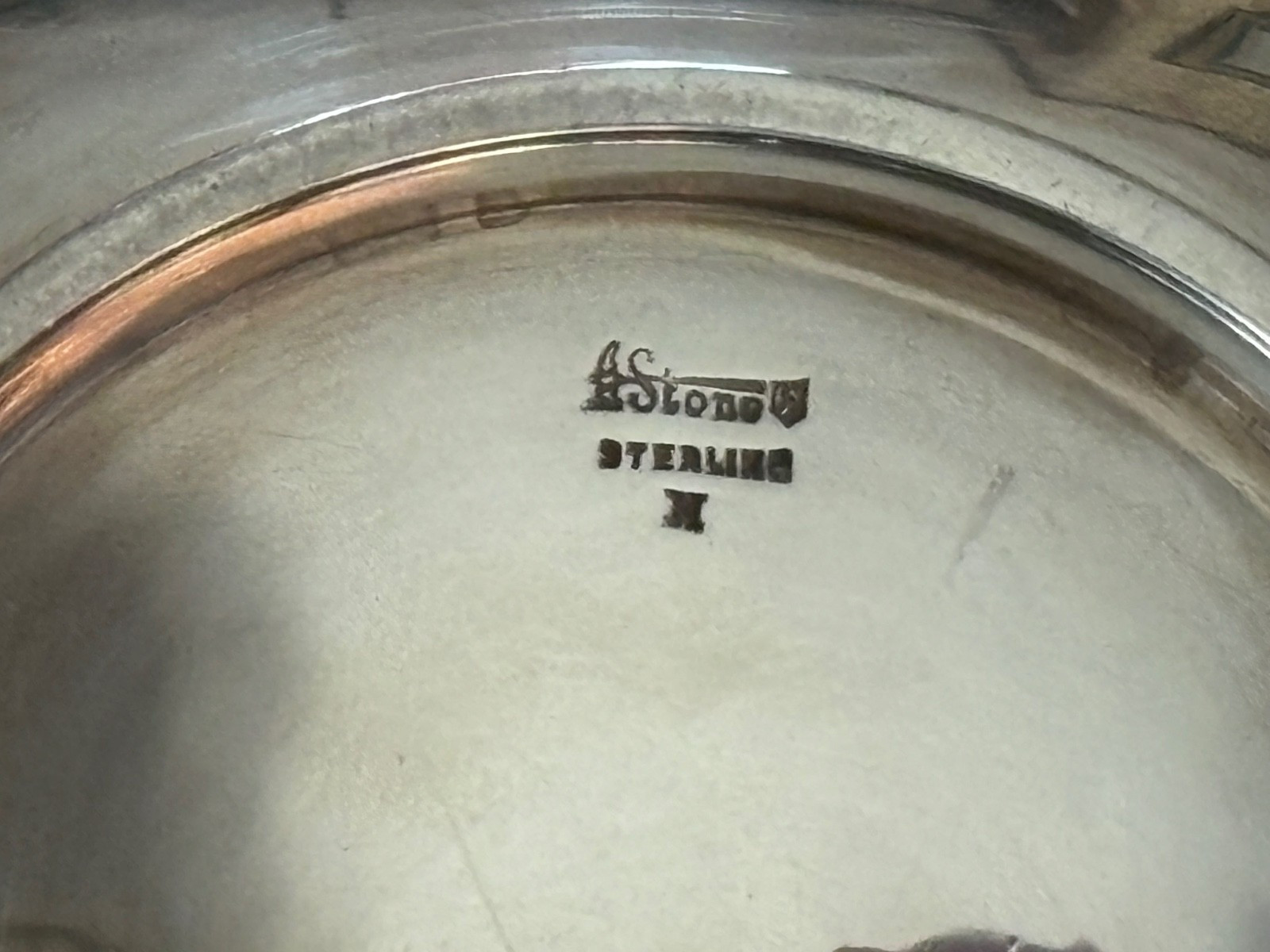 Vintage ARTHUR STONE STERLING SILVER MCM DISH BOWL 1966 BERMUDA TRIP 158.9 grams