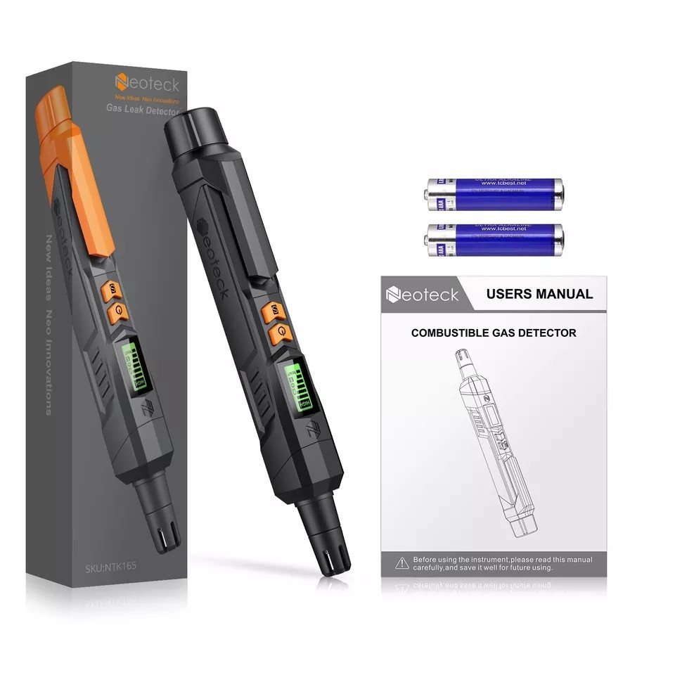 Neoteck Gas Leak Detector Propane & Natural Gas Detector Visual & Audio Alarm