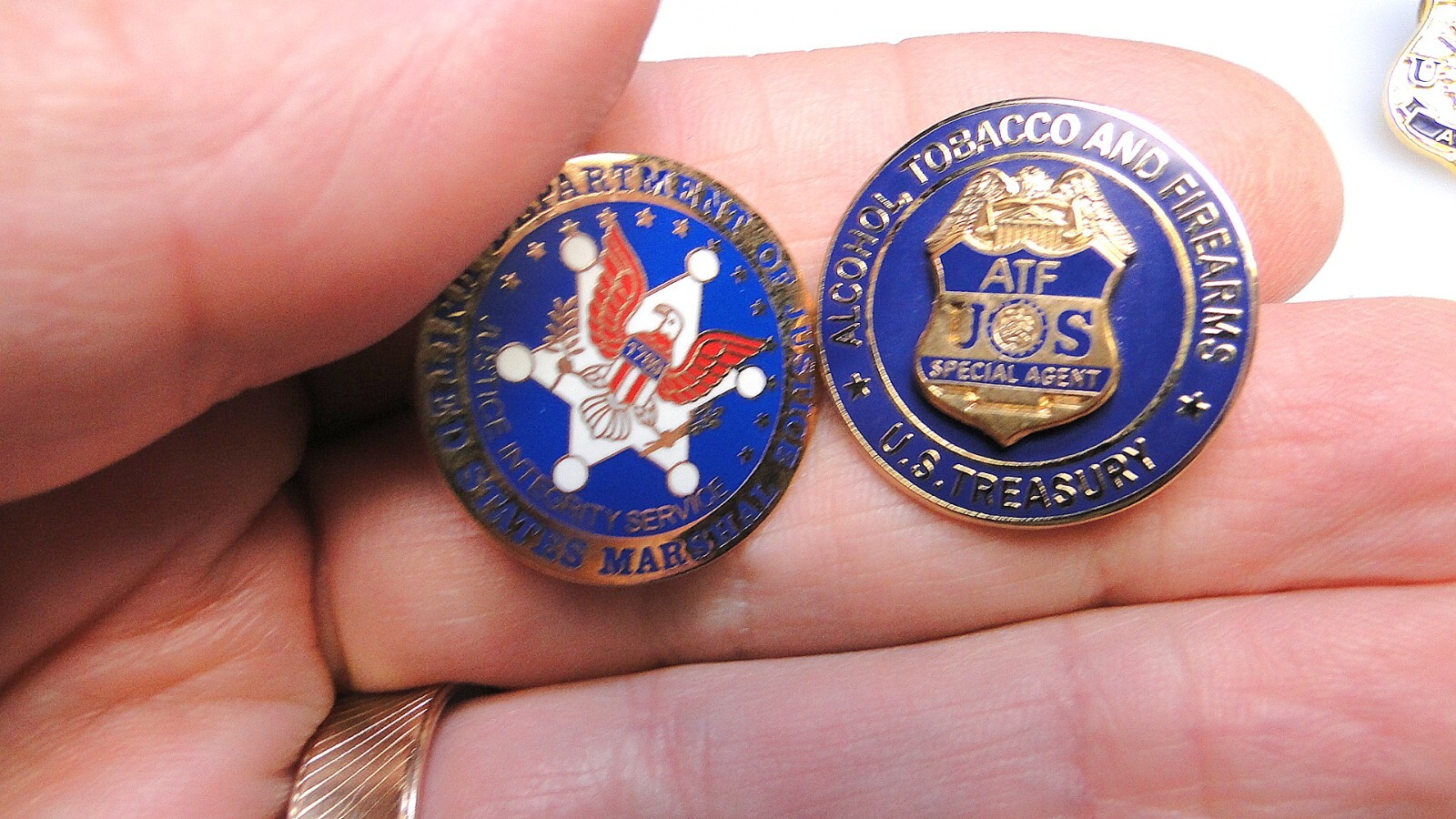 10 Lapel Pins US Marshal Dept Justice Agent Security Etc