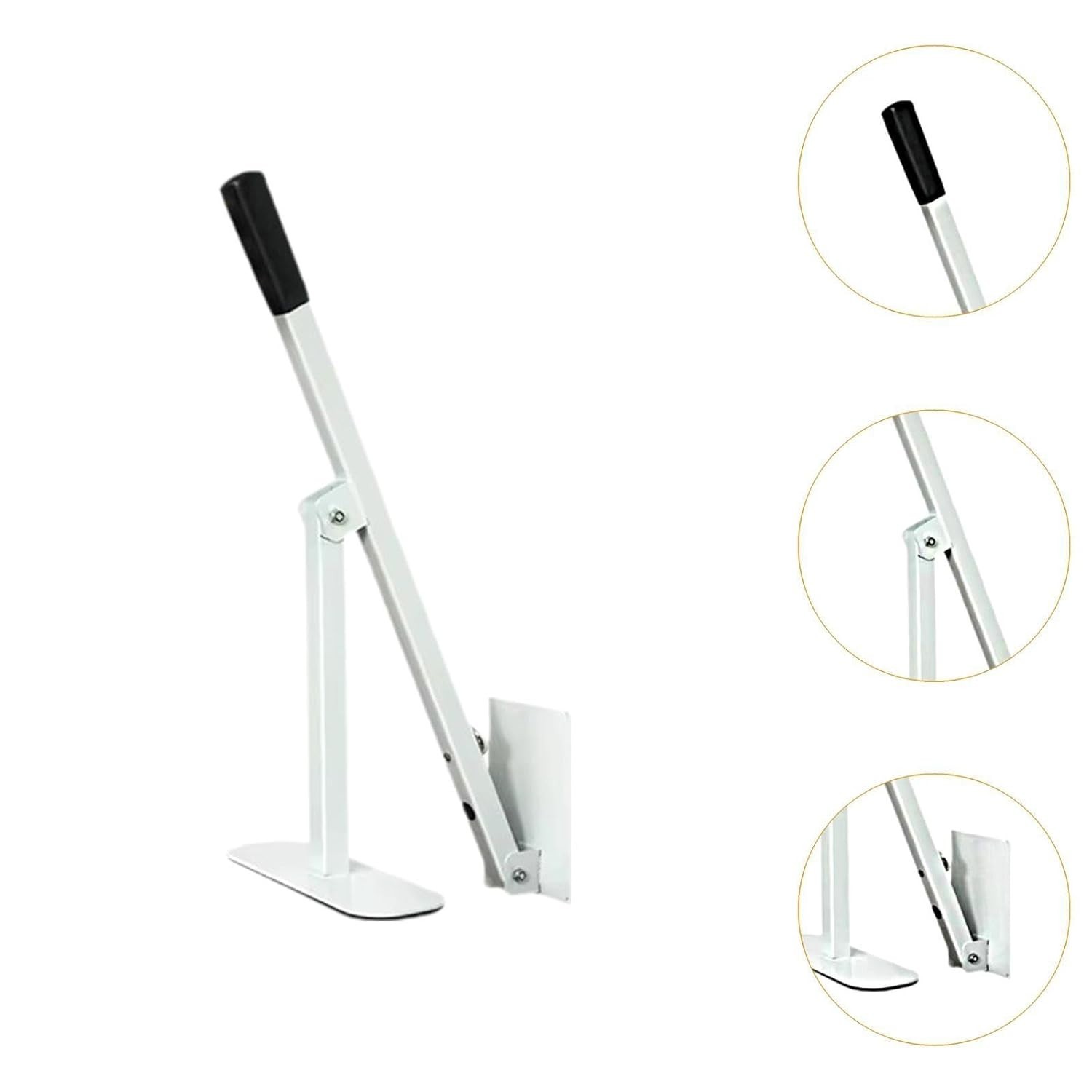 Manual Trash Compactor Garbage Compact Restaurant Wheel Bin HandTool Long Handle