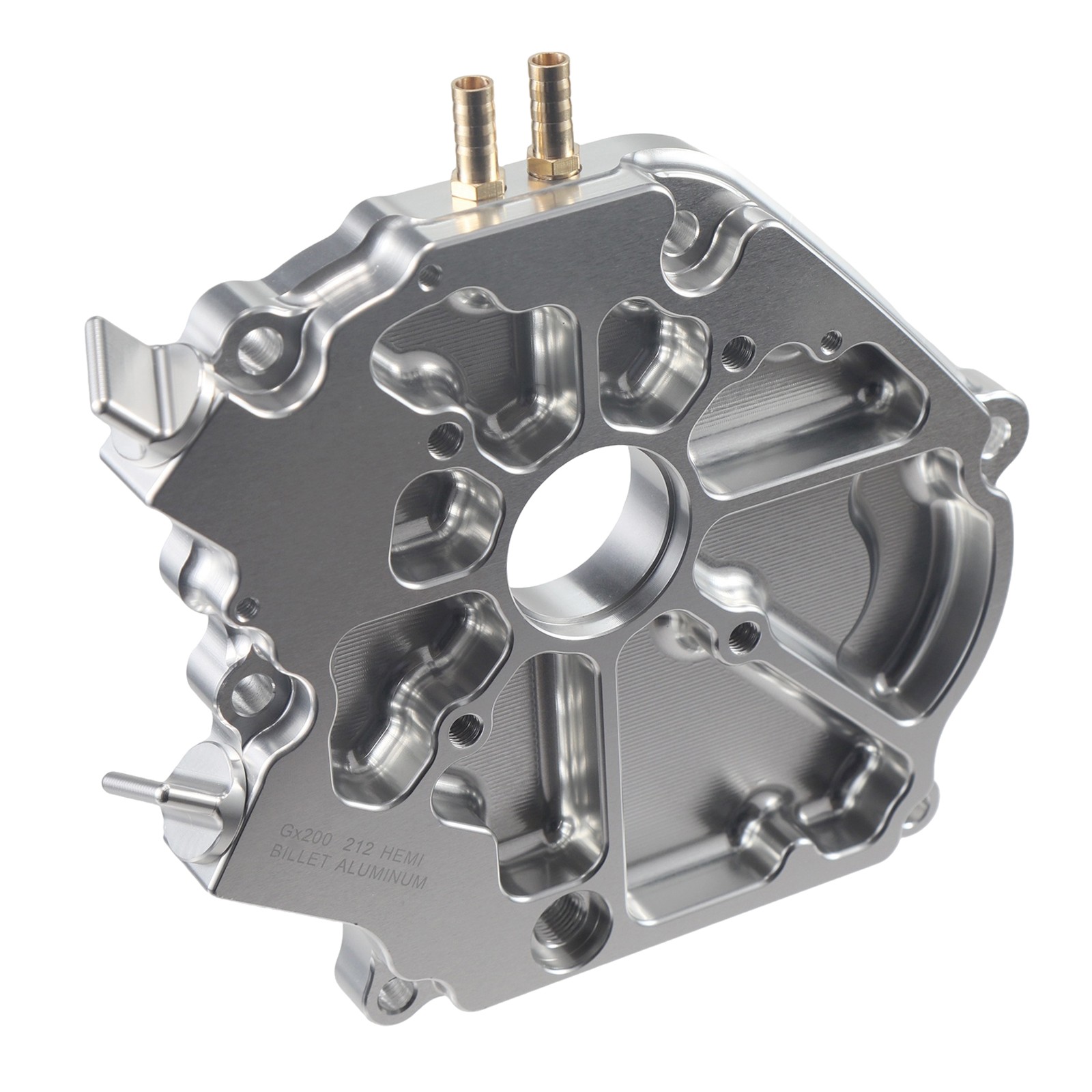 Dual Bearing Billet Side cover For GX200 Predator Hemi, Ghost, Tillotson 212 224