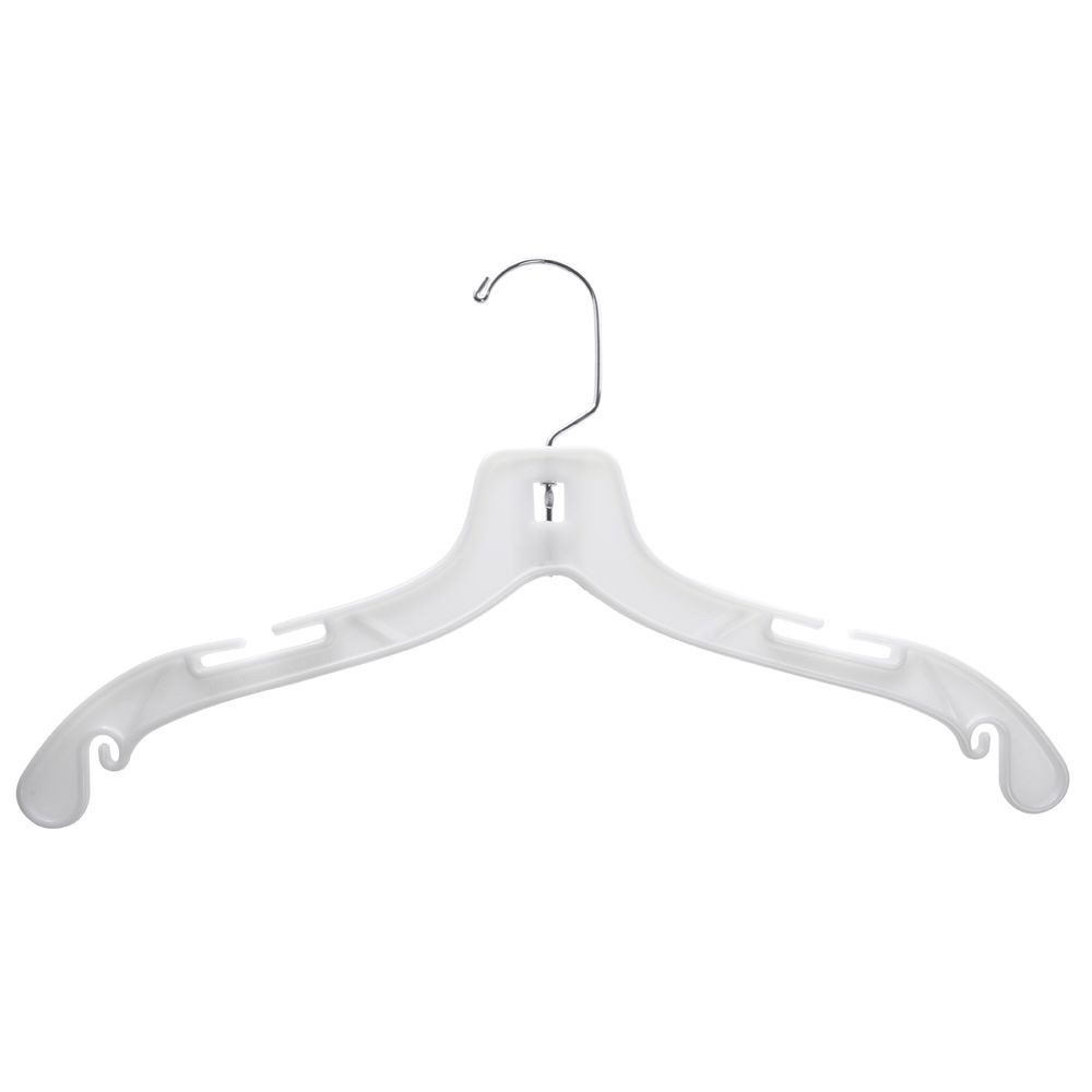 Clothing Hangers 17" White Heavy Duty, case of 100
