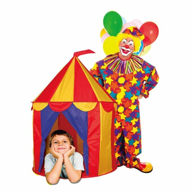 Red Floor Circus Tent Indoor Children Play House Outdoor Kids Toy Castle