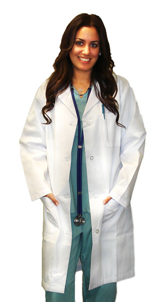 Medical White Unisex Lab Coats Uniform For Men Women Lab Coat Long Sleeve Jacket
