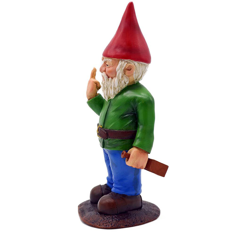 12CM Naughty Garden Gnome Lawn Ornament Funny Finger Dwarfs For Indoor Outdoor