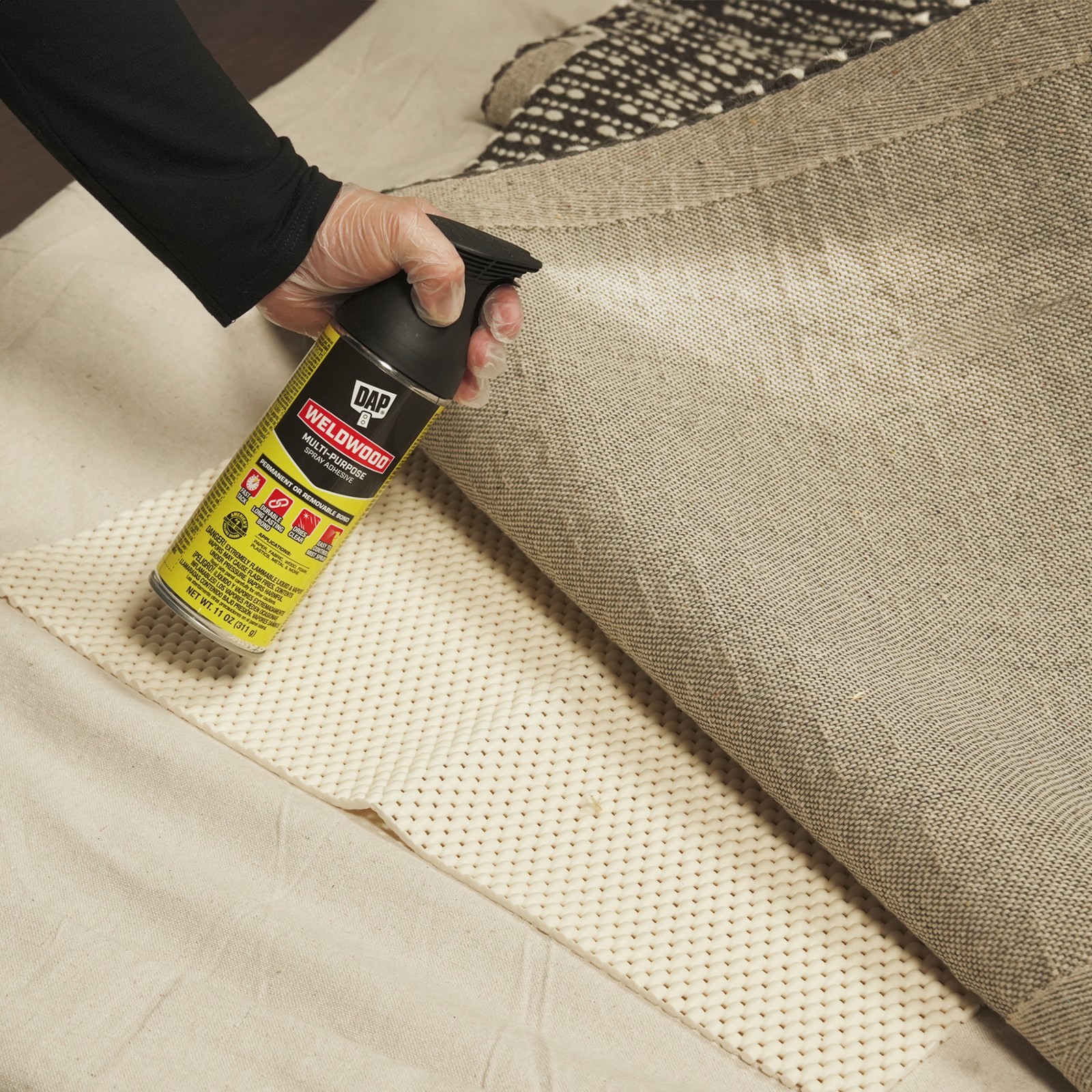 DAP Weldwood Spray Adhesive 11oz 2 Pack Multi Purpose Foam Fabrics Wood Plastics