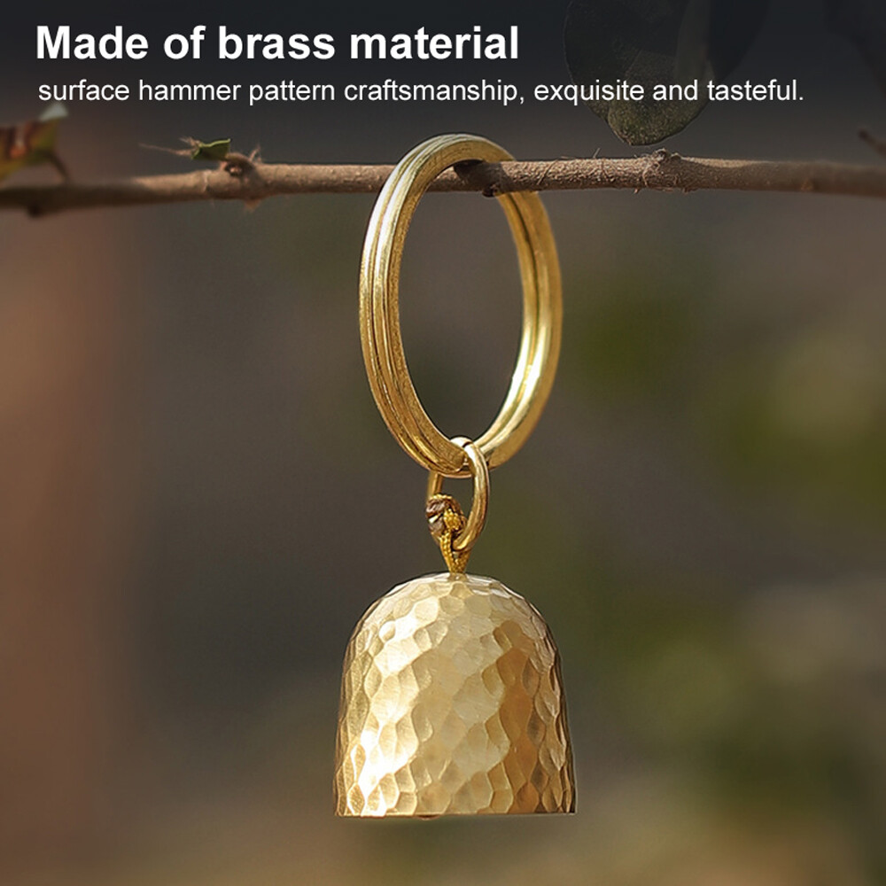 Ultralight Portable Little Bell Home Outdoor Camping Tent Brass Bell EDC Pendant