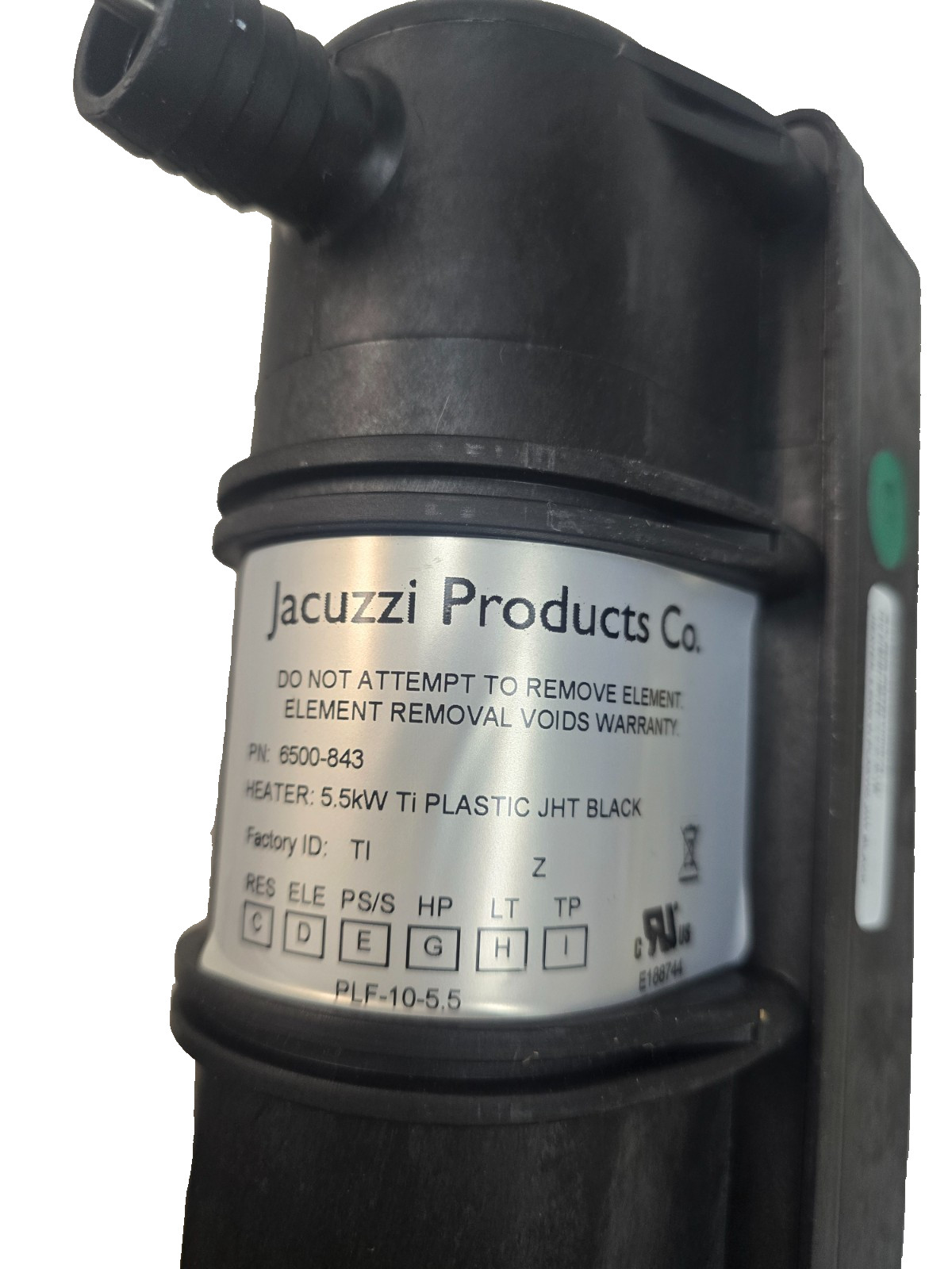 Jacuzzi Sundance Spa Heater Titanium 240V/5.5kW 6500-843