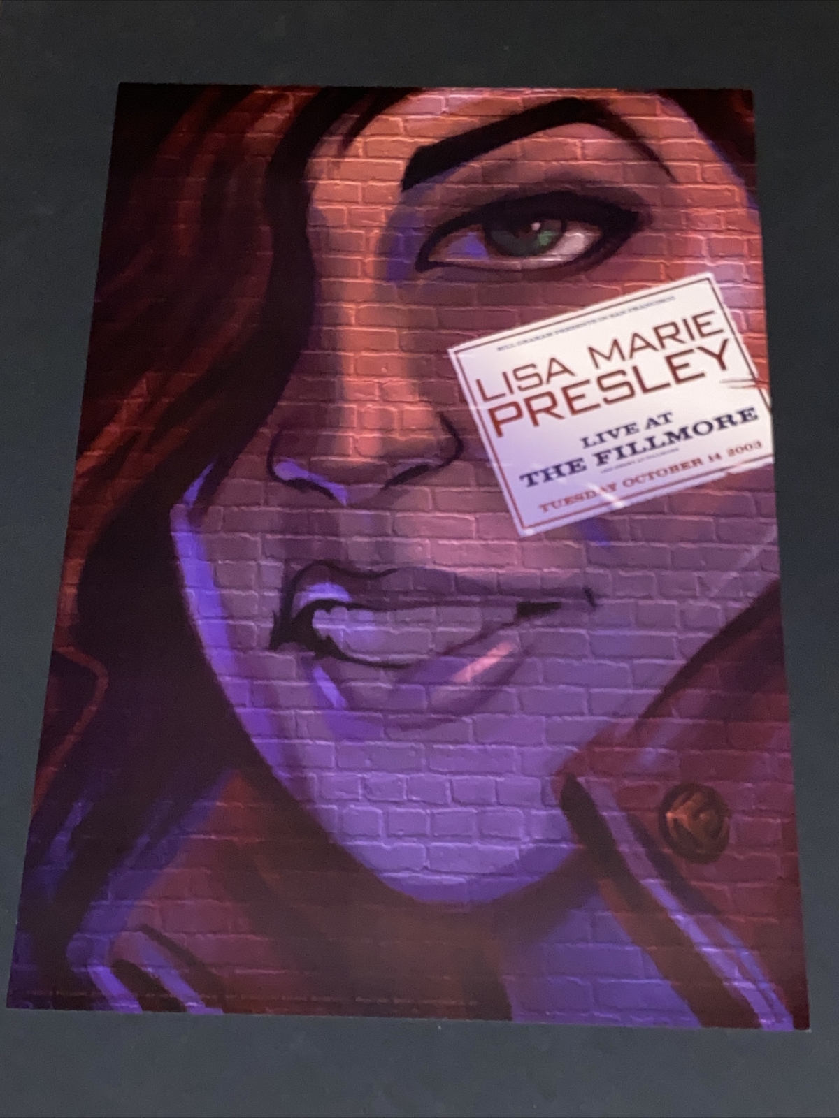 Lisa Marie Presley Original Concert Poster Fillmore 2003