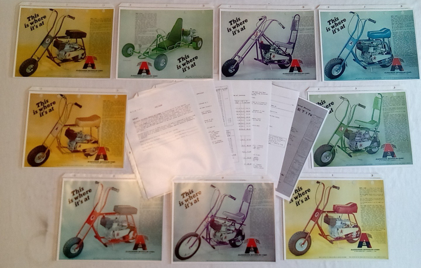 Vintage Alexander Reynolds Corp ARCO Mini Bike 16 Page Sales Brochure Reprint