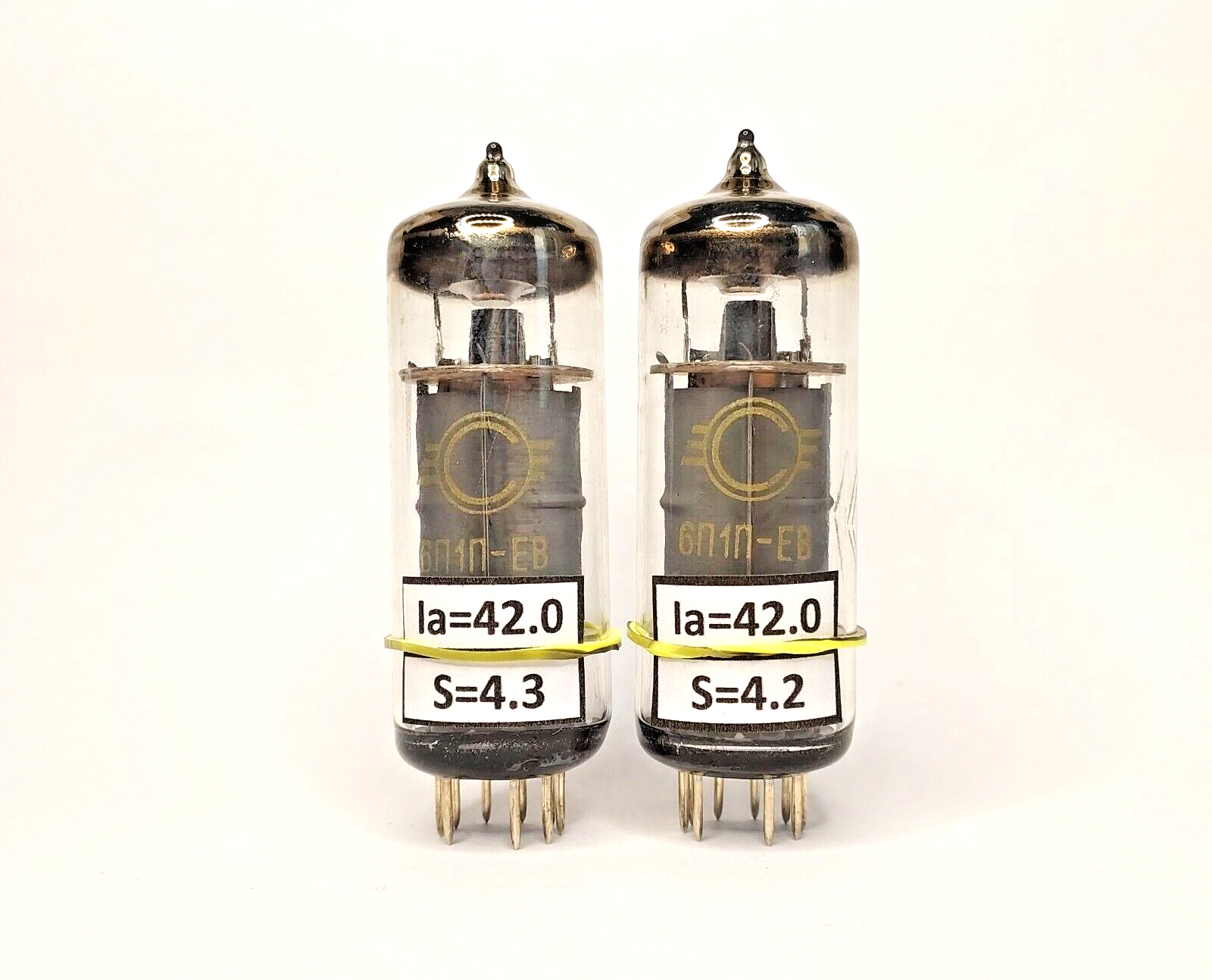 6P1P-EV 6P1 MATCHED PAIR (2pcs) SVETLANA TUBES / VALVES / RÖHRE NEW NOS