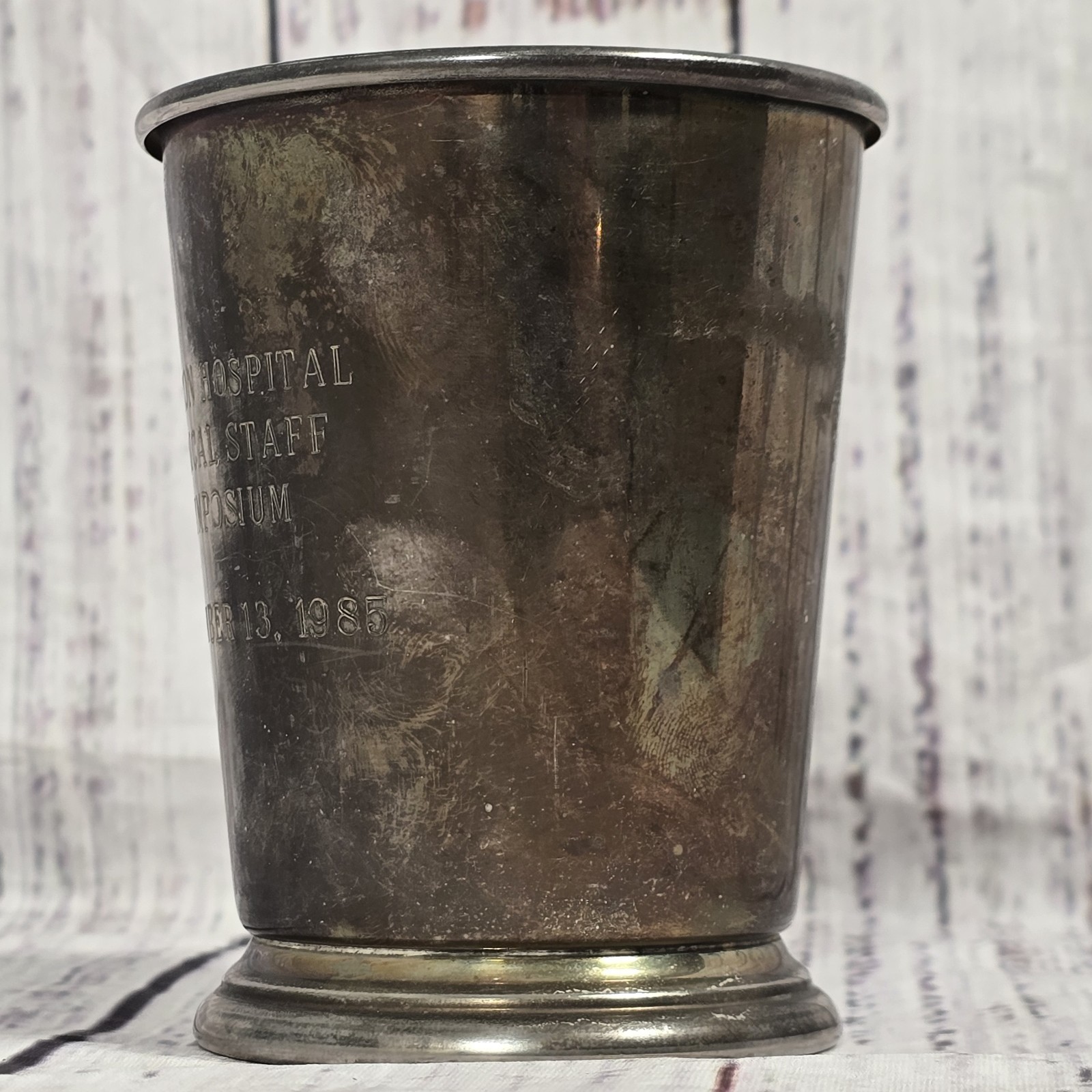 Sheridan Taunton Silversmiths Silver Plated EP Brass Commemorative Cup