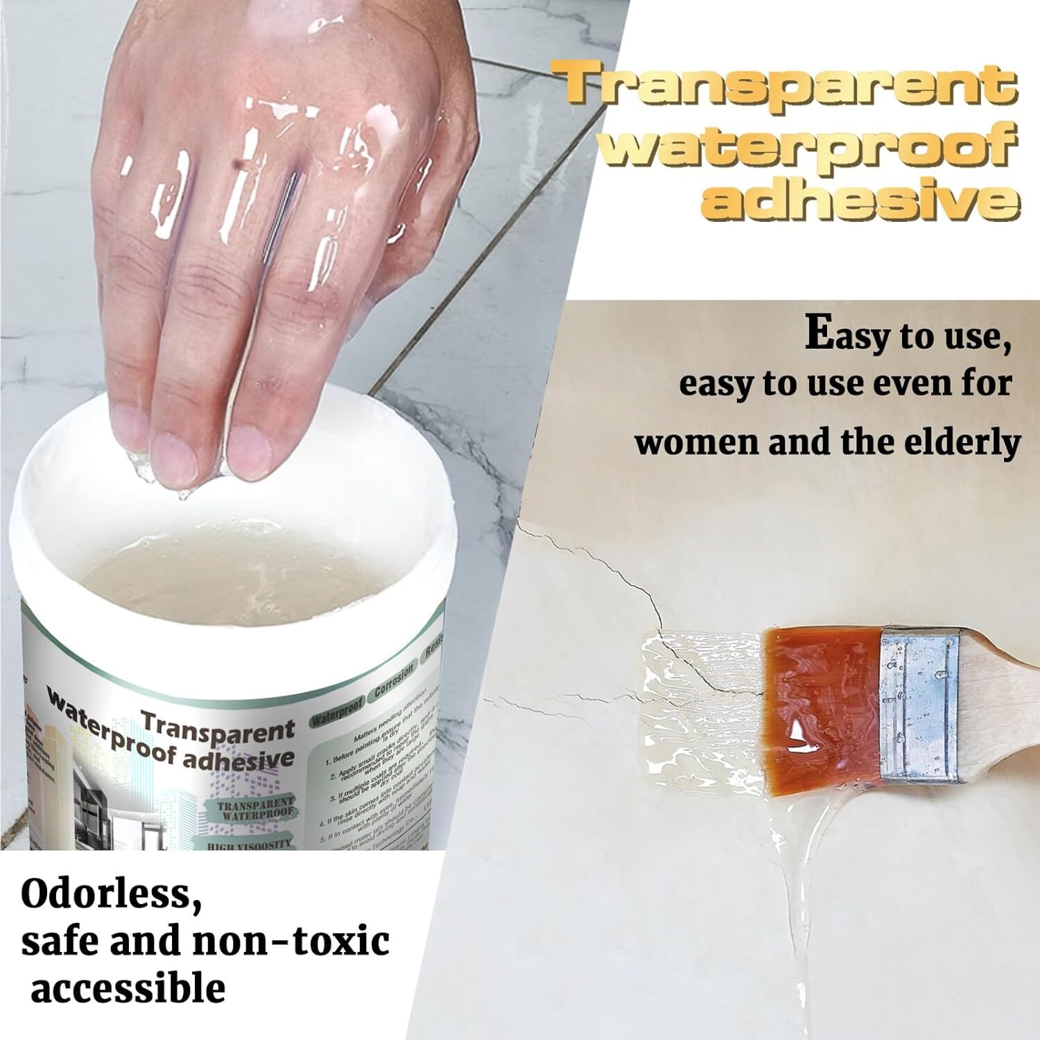 Transparent Waterproof Coating, Invisible Waterproof Agent Indoor & Outdoor